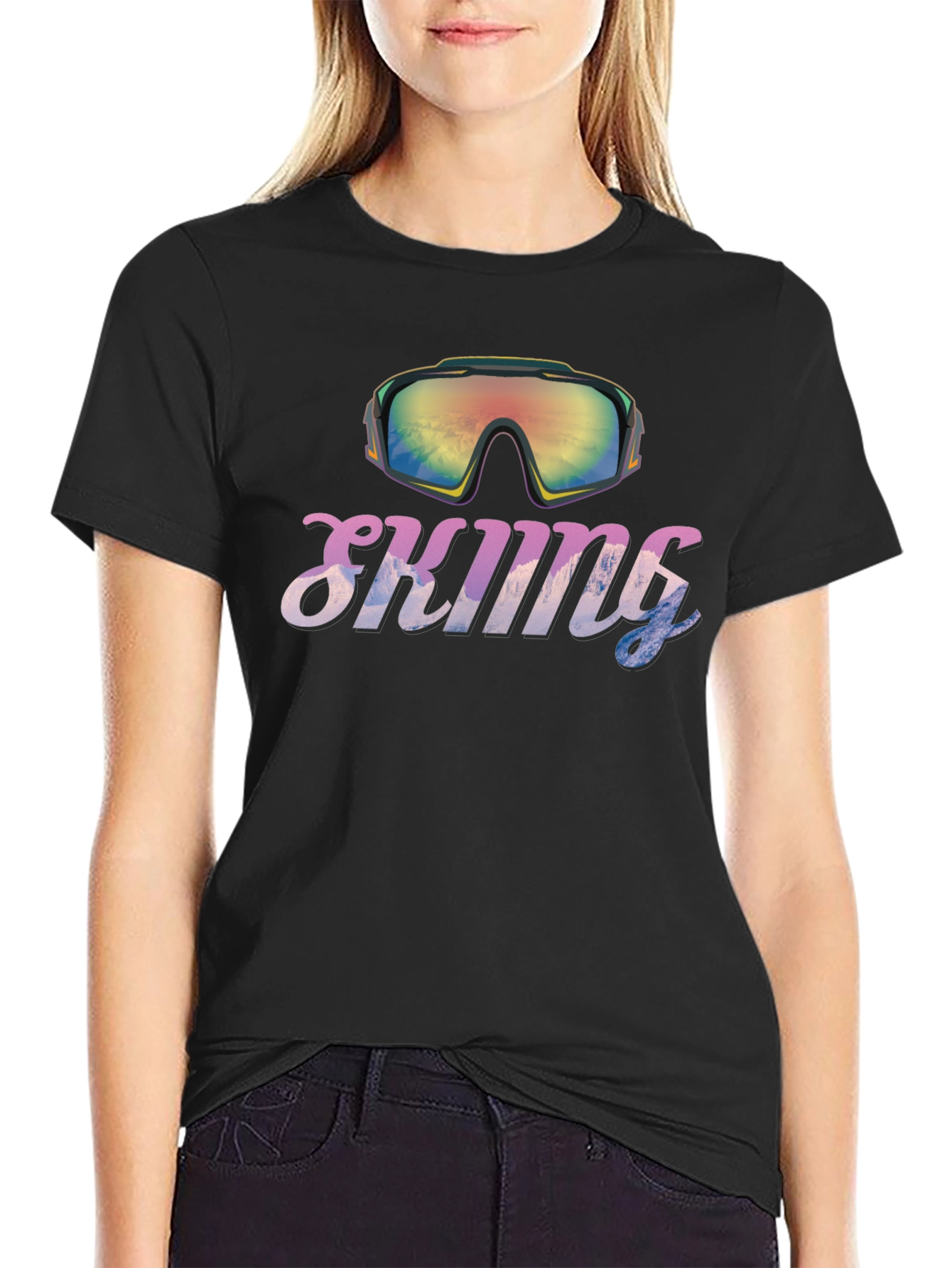 Skiiing Goggles Graphic T-Shirt