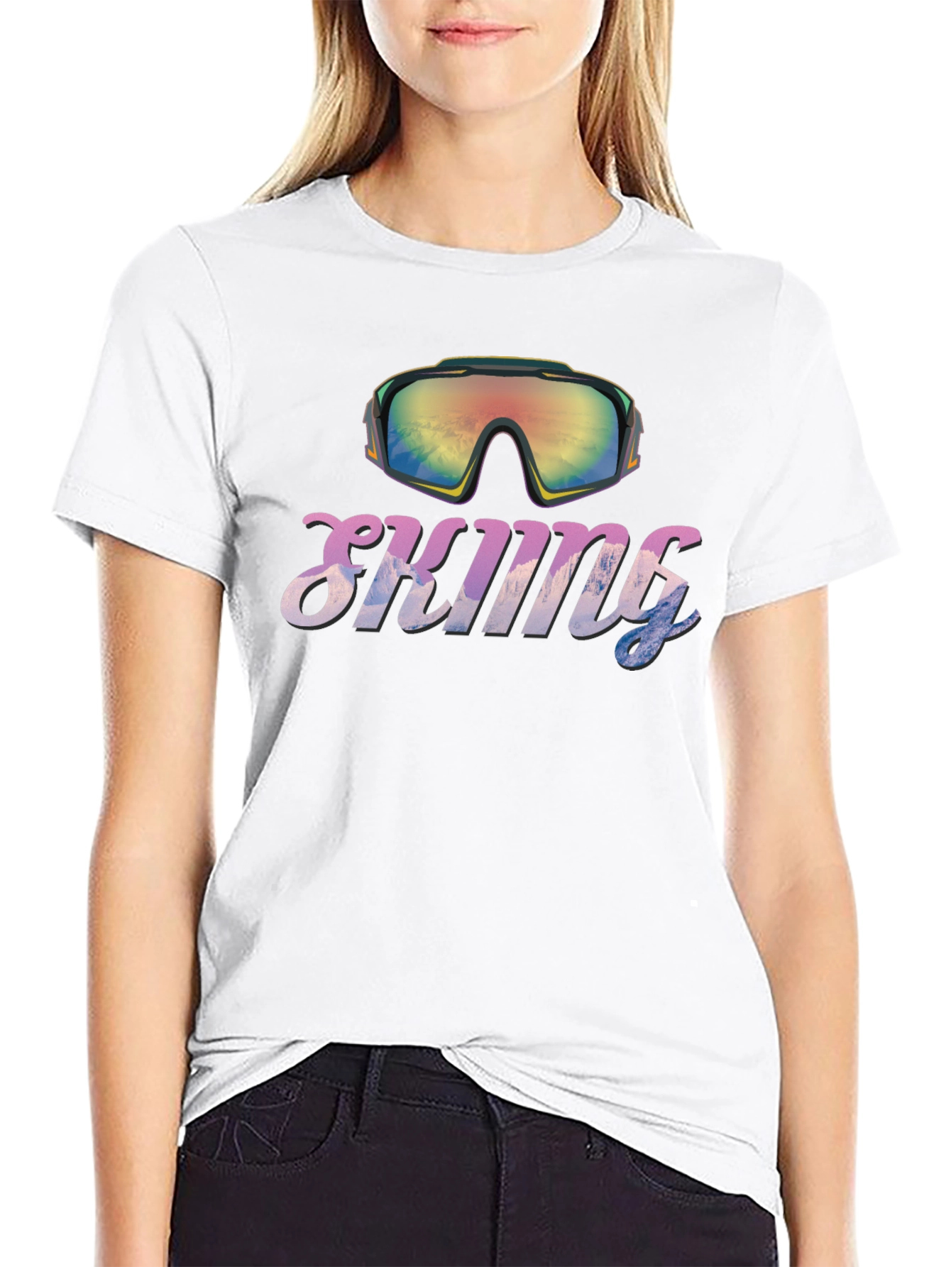 Skiiing Goggles Graphic T-Shirt