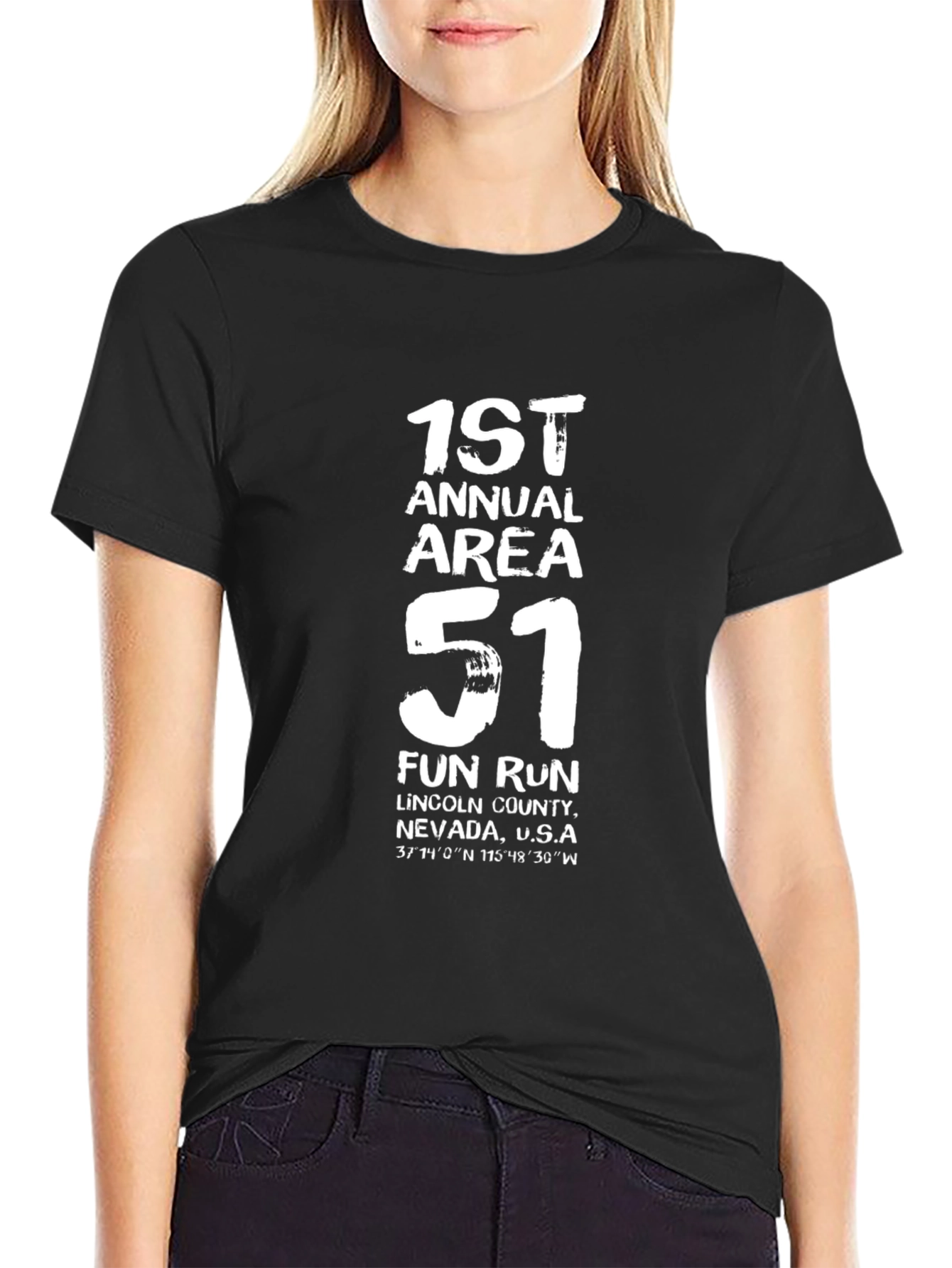 Area 51 Fun Run Black T-Shirt