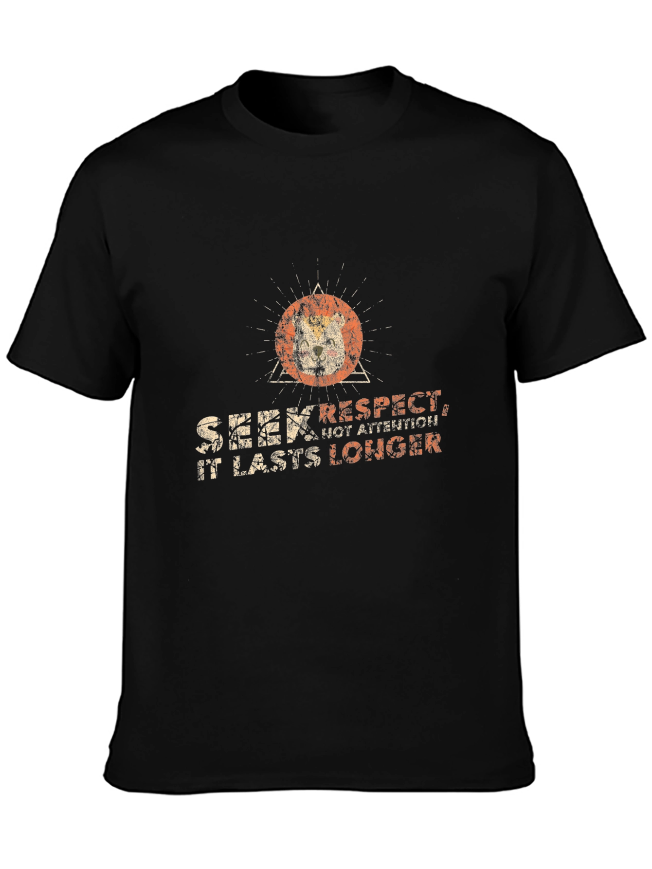 Seek Respect Black Graphic Tee