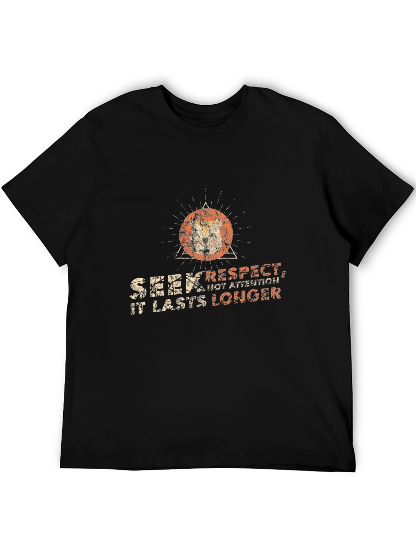 Seek Respect Black Graphic Tee