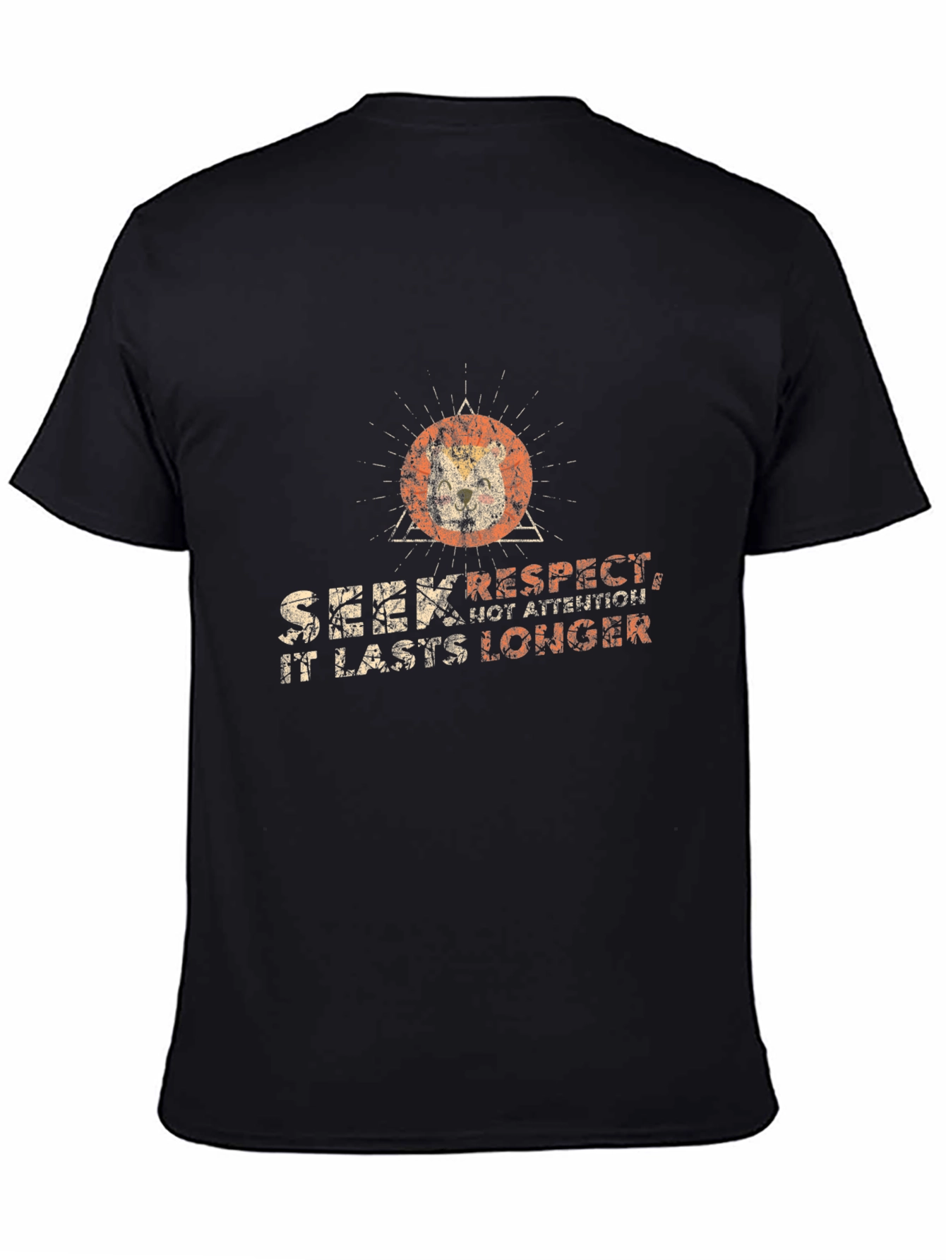 Seek Respect Black Graphic Tee