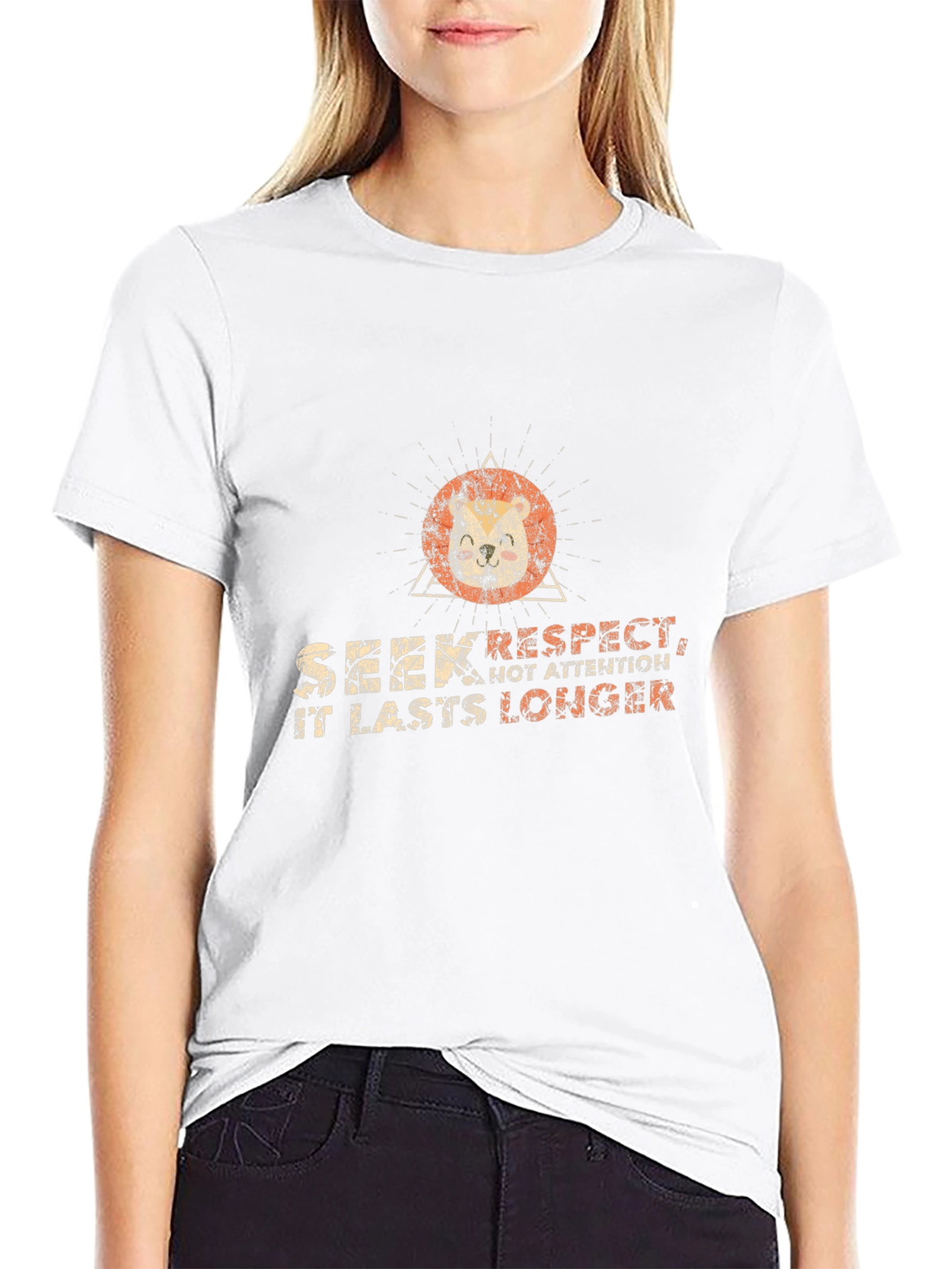 Seek Respect Black Graphic Tee