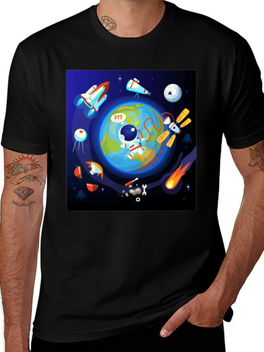 Astronaut in Space Graphic T-Shirt