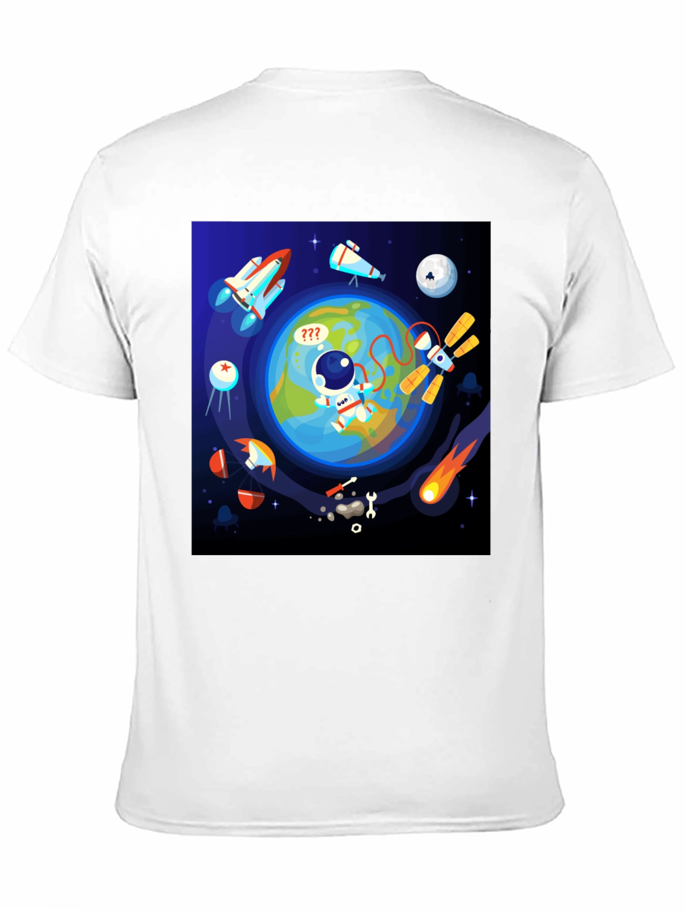 Astronaut in Space Graphic T-Shirt