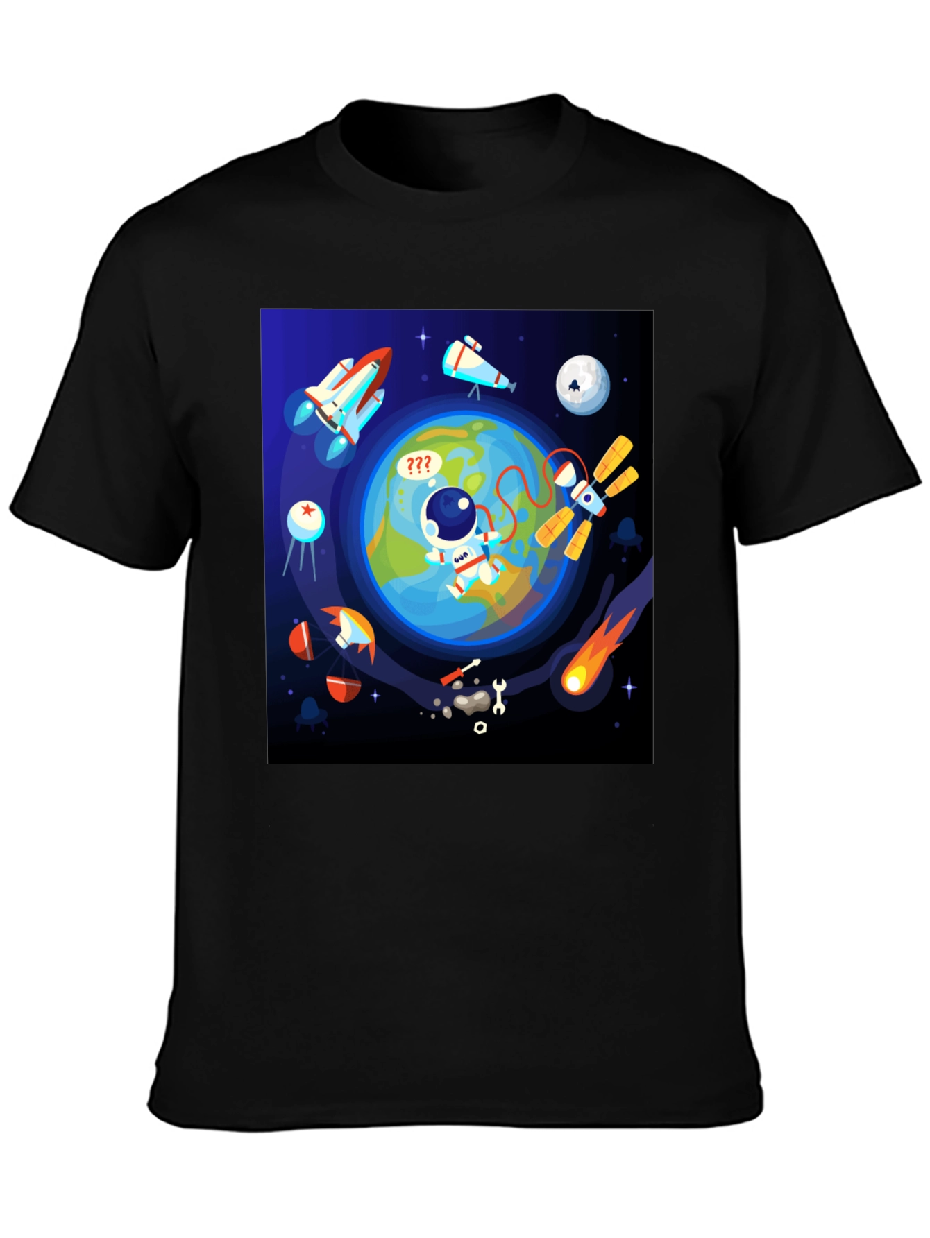 Astronaut in Space Graphic T-Shirt