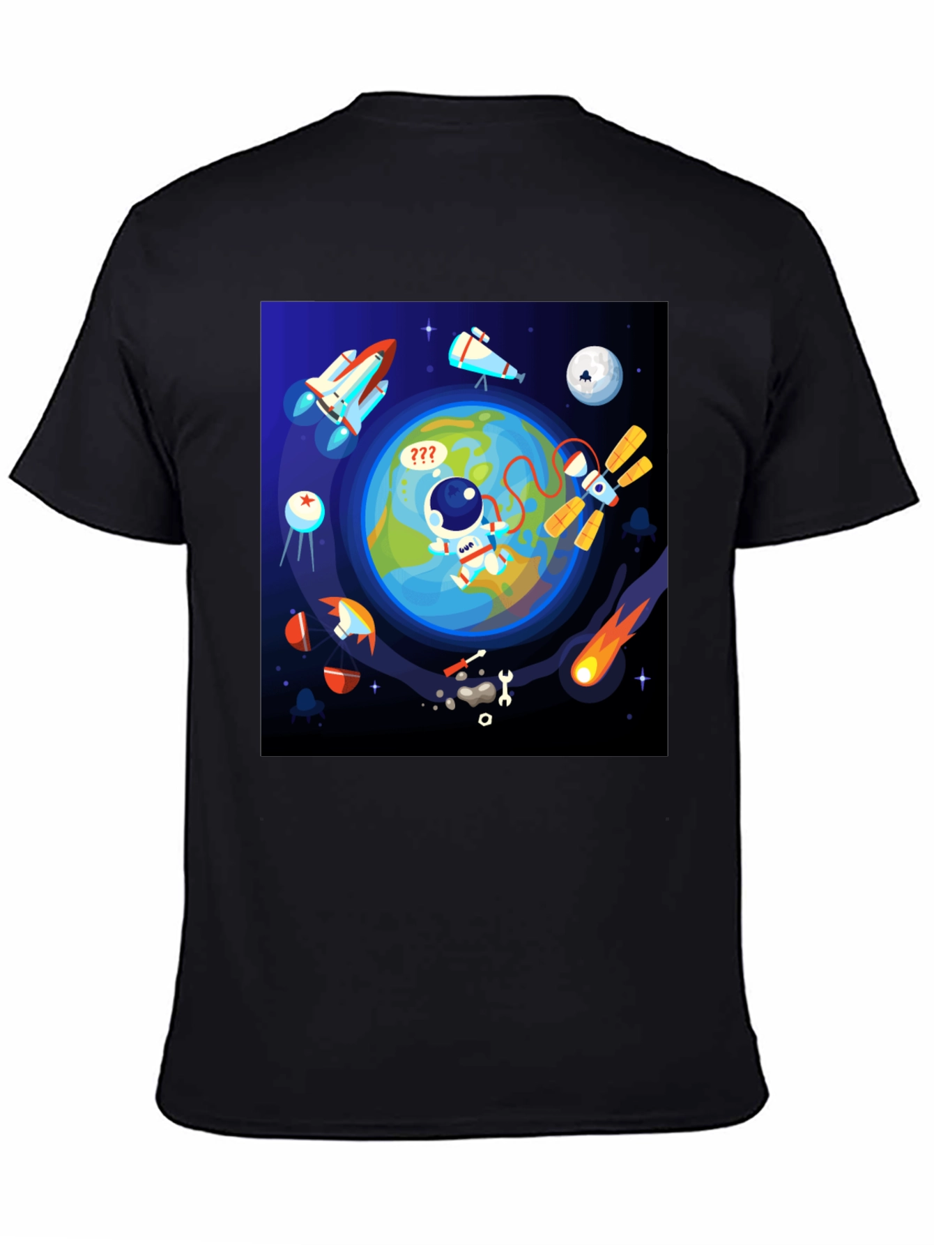 Astronaut in Space Graphic T-Shirt