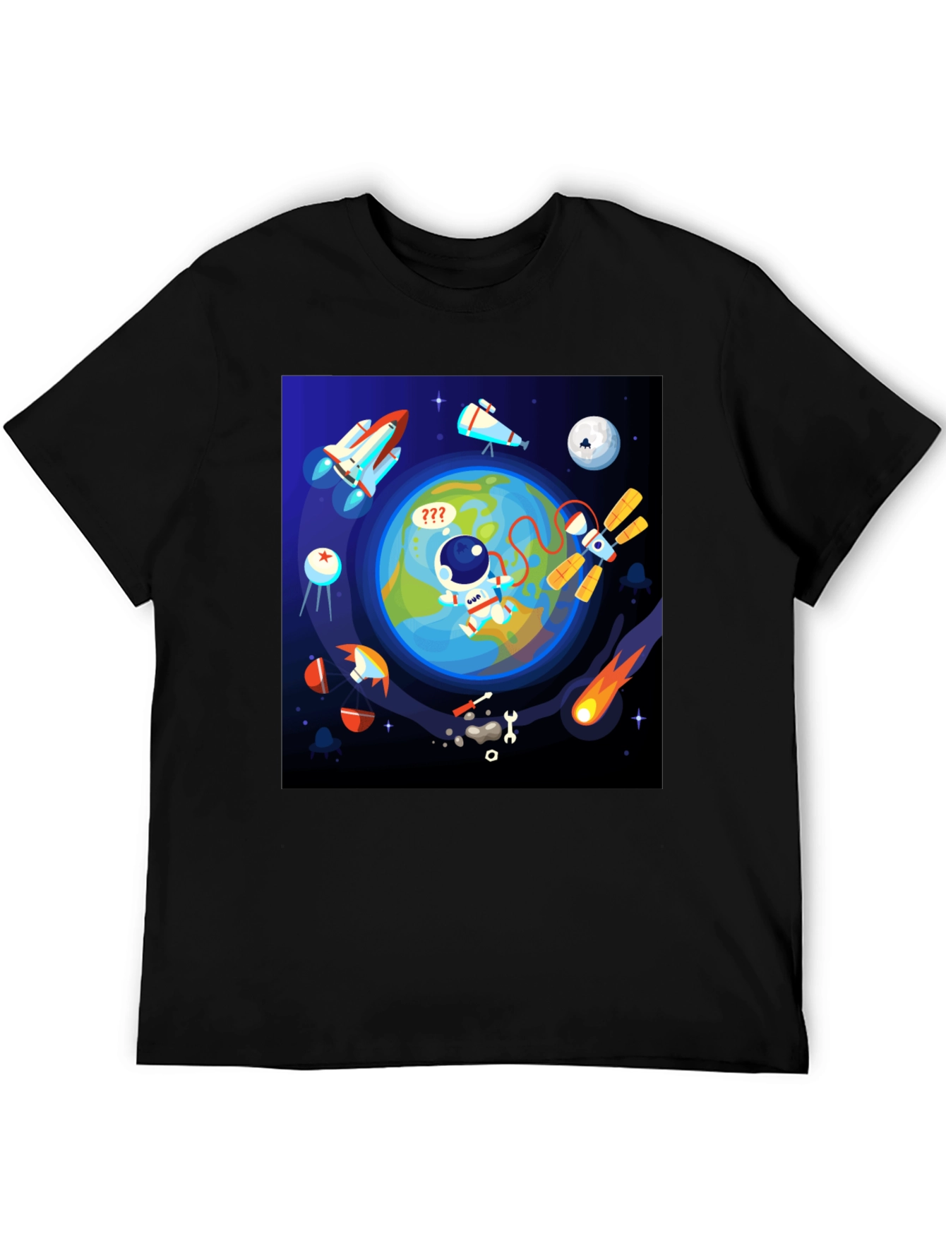 Astronaut in Space Graphic T-Shirt