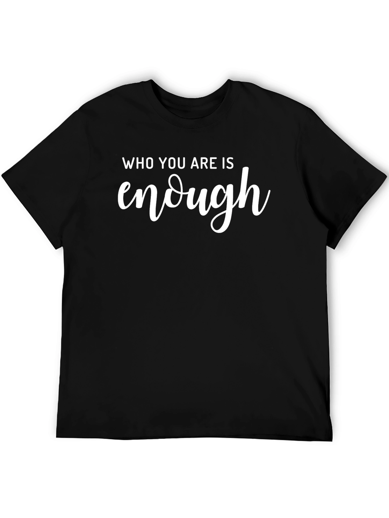 Inspirational Enough Graphic Tee - Black