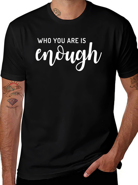 Inspirational Enough Graphic Tee - Black