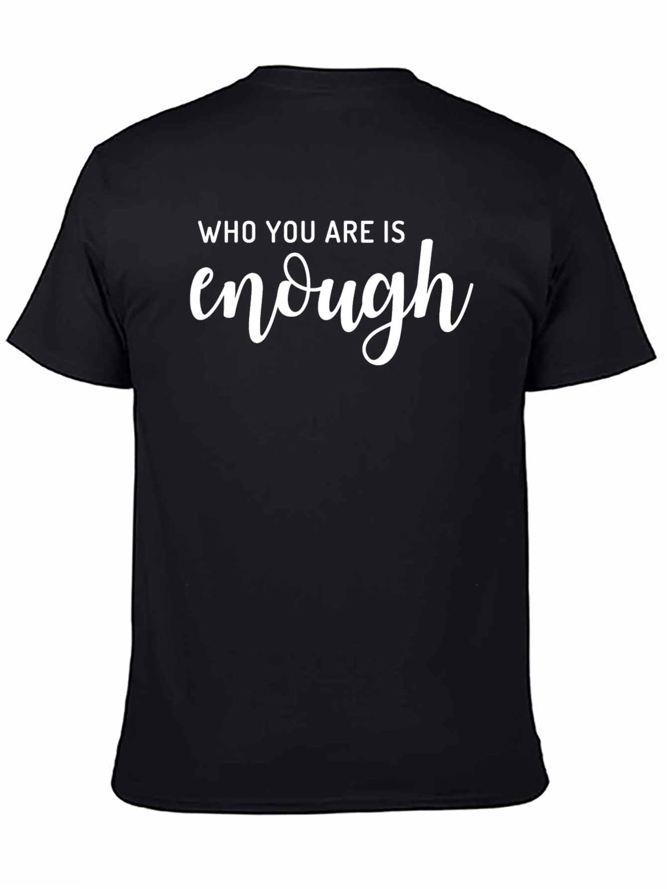 Inspirational Enough Graphic Tee - Black