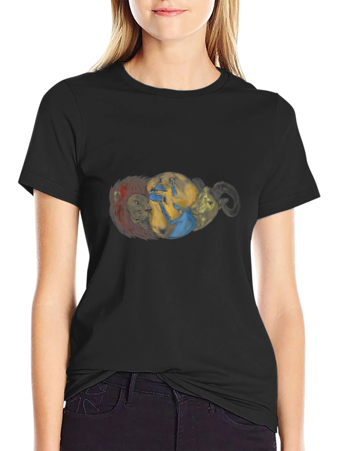 Black Graphic Tee - Earth & Creature