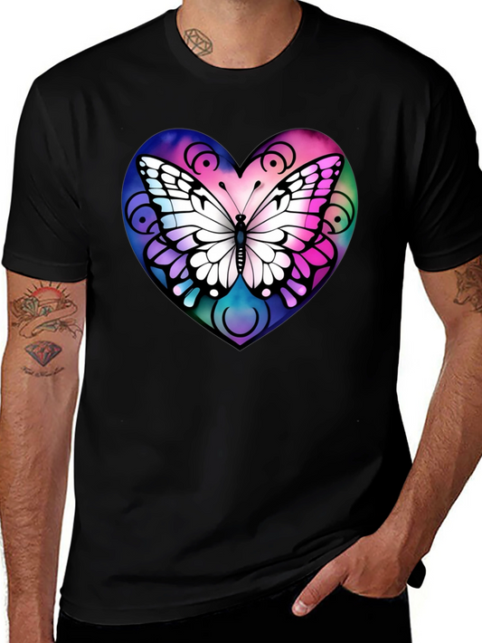 Butterfly Heart Graphic T-Shirt
