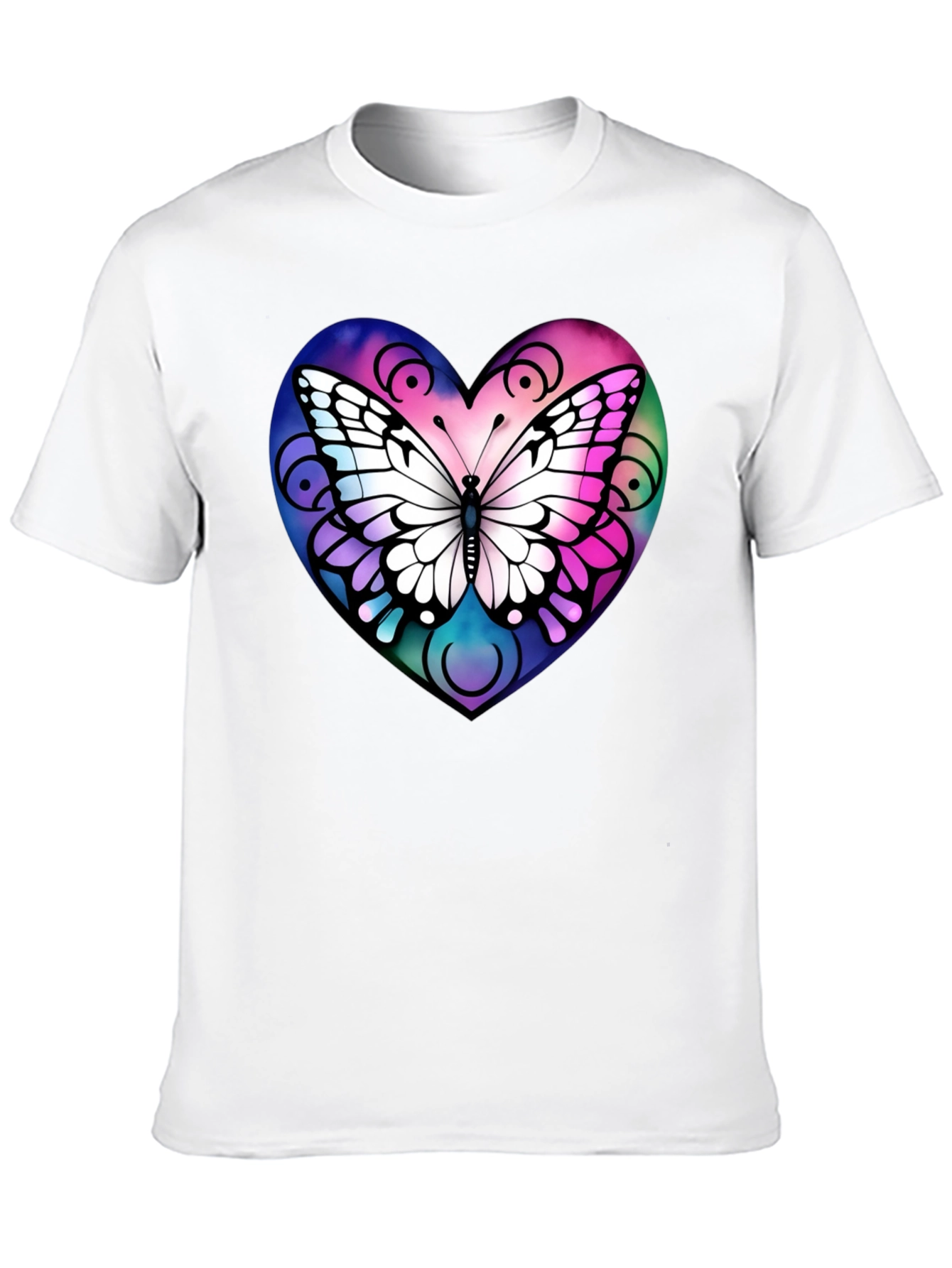 Butterfly Heart Graphic T-Shirt