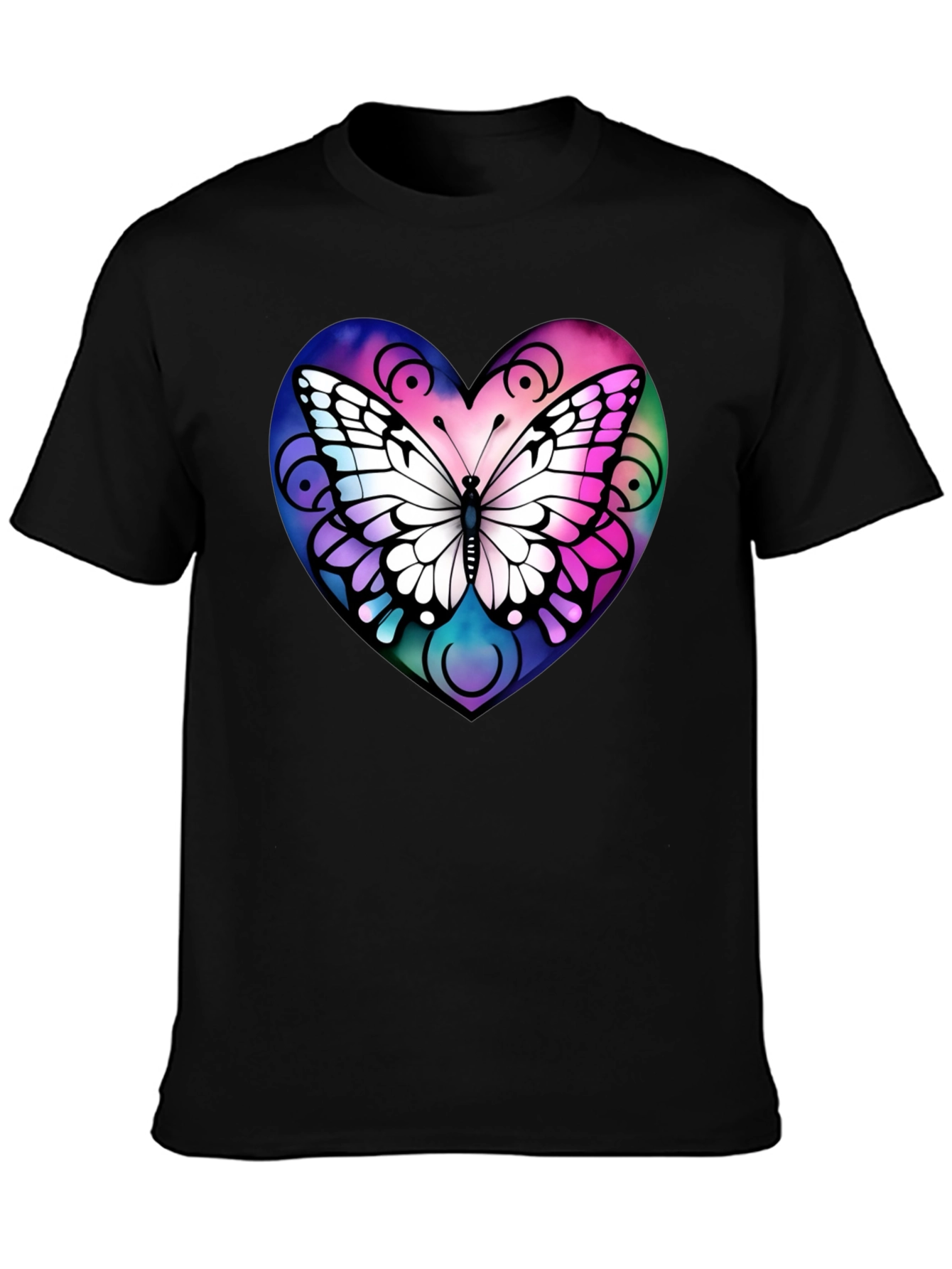 Butterfly Heart Graphic T-Shirt