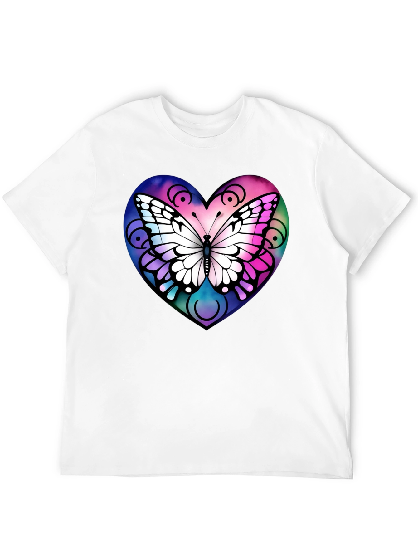 Butterfly Heart Graphic T-Shirt