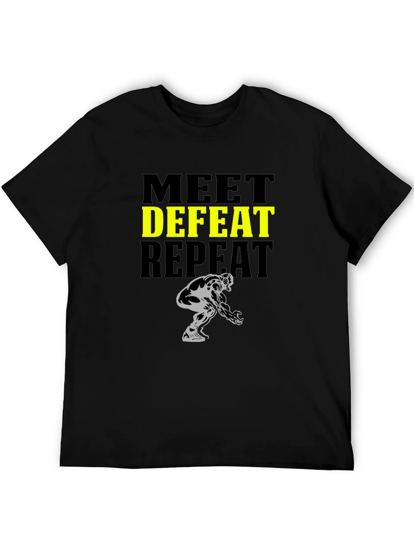 Meet Defeat Repeat Graphic Tee
