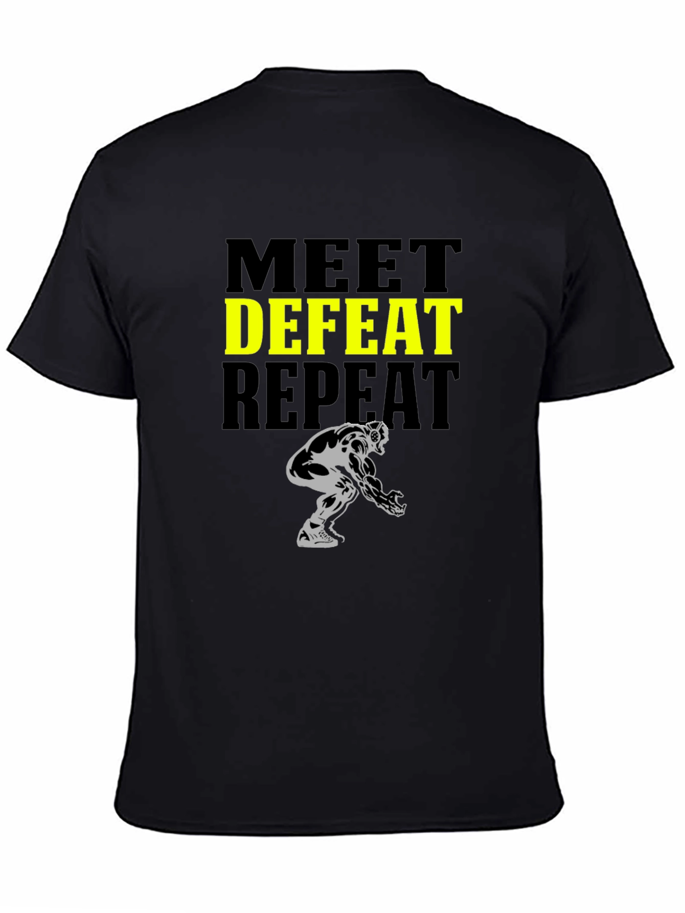 Meet Defeat Repeat Graphic Tee