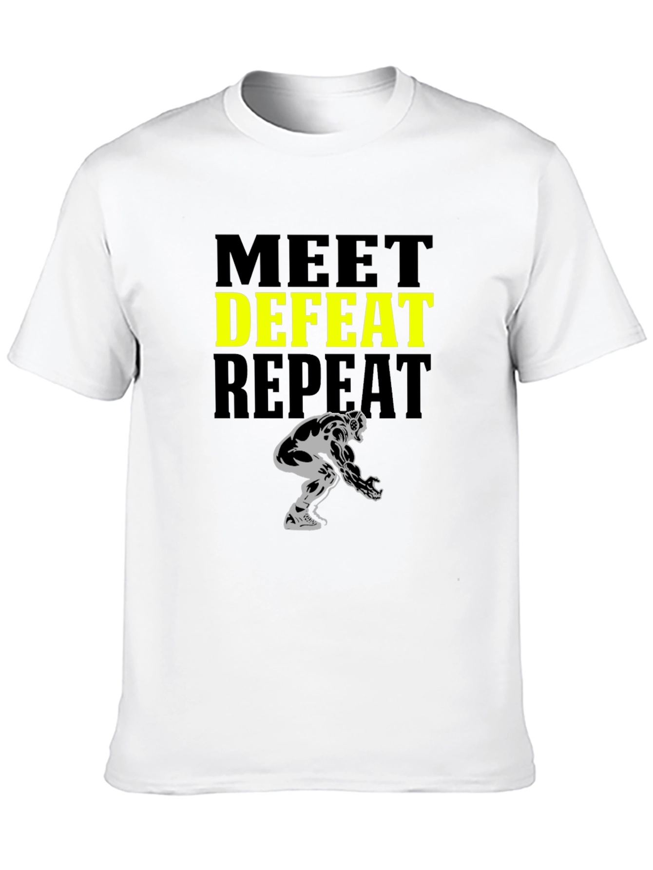 Meet Defeat Repeat Graphic Tee