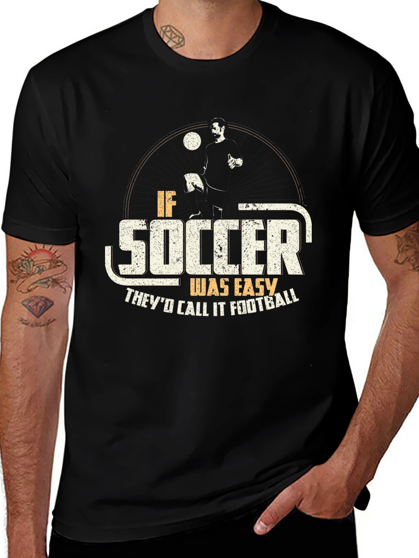 Funny Soccer Football T-Shirt for Athletes