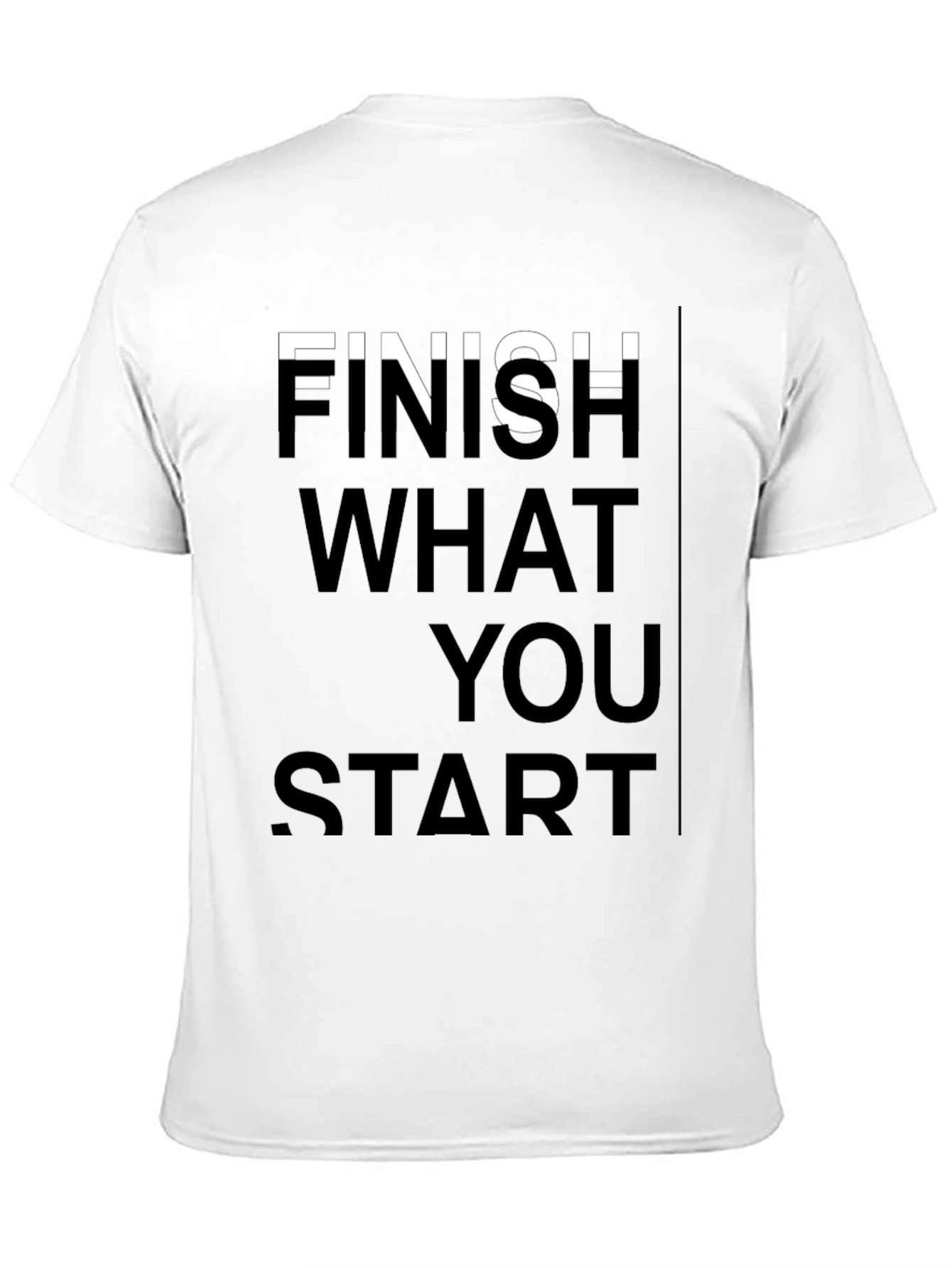 Finish What You Start Graphic Tee - Black