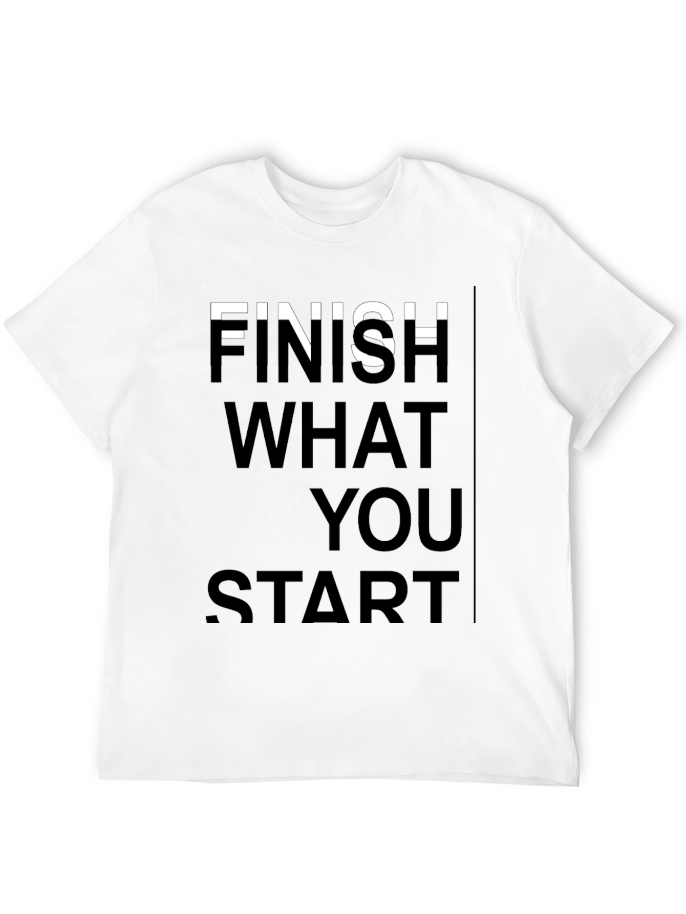 Finish What You Start Graphic Tee - Black