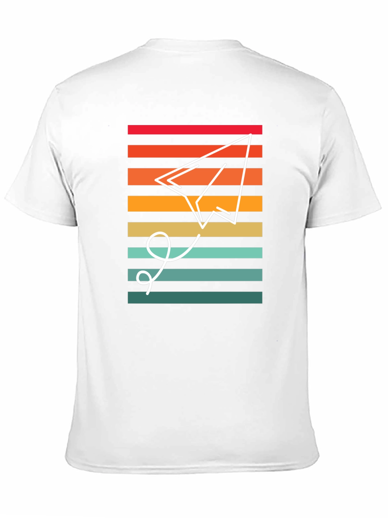 Retro Paper Airplane Graphic Tee