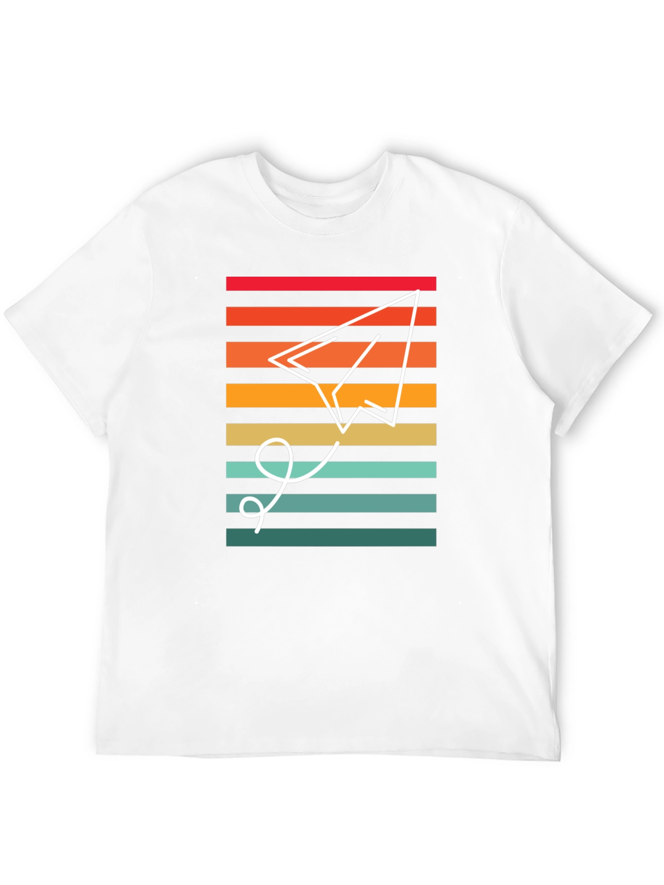 Retro Paper Airplane Graphic Tee