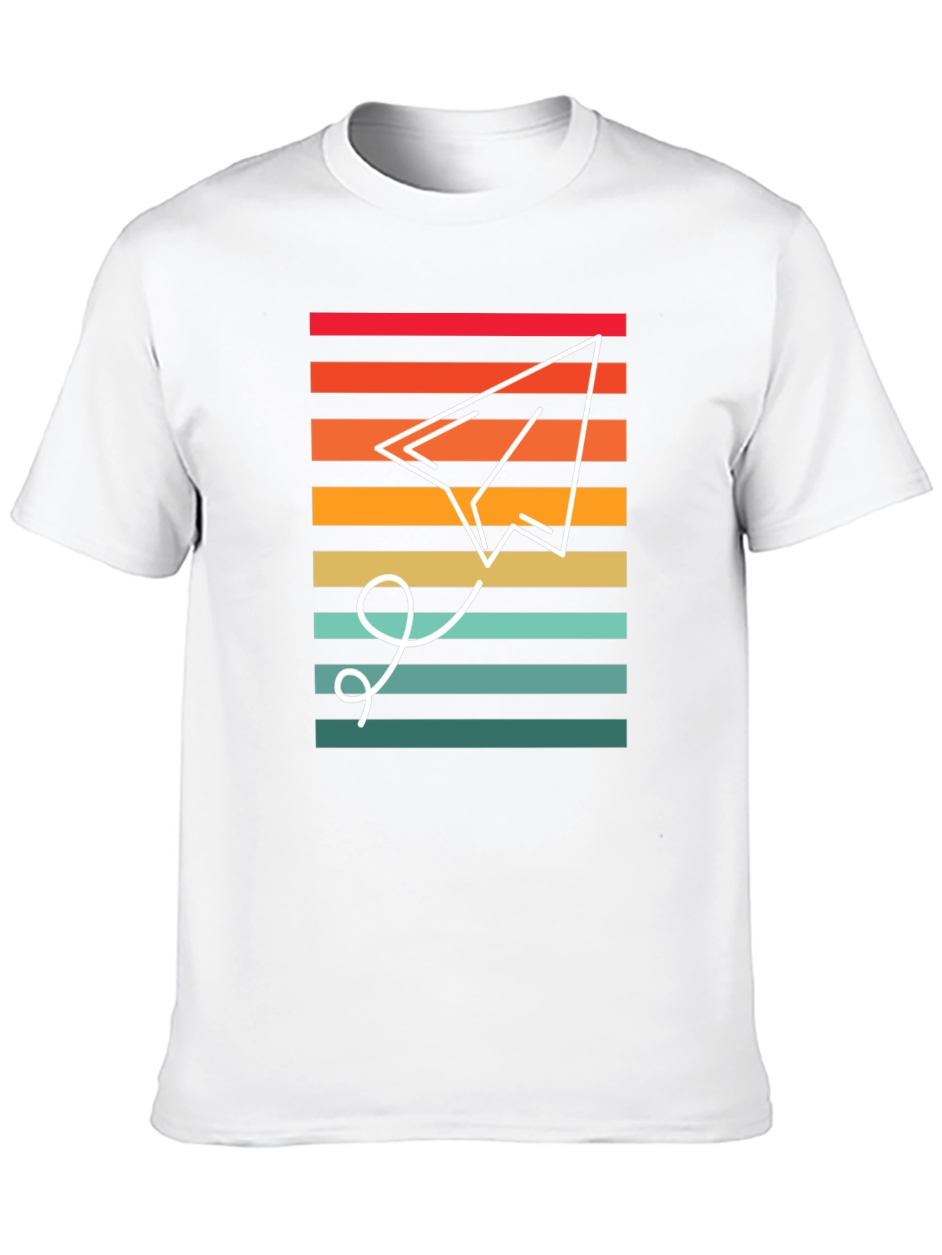 Retro Paper Airplane Graphic Tee