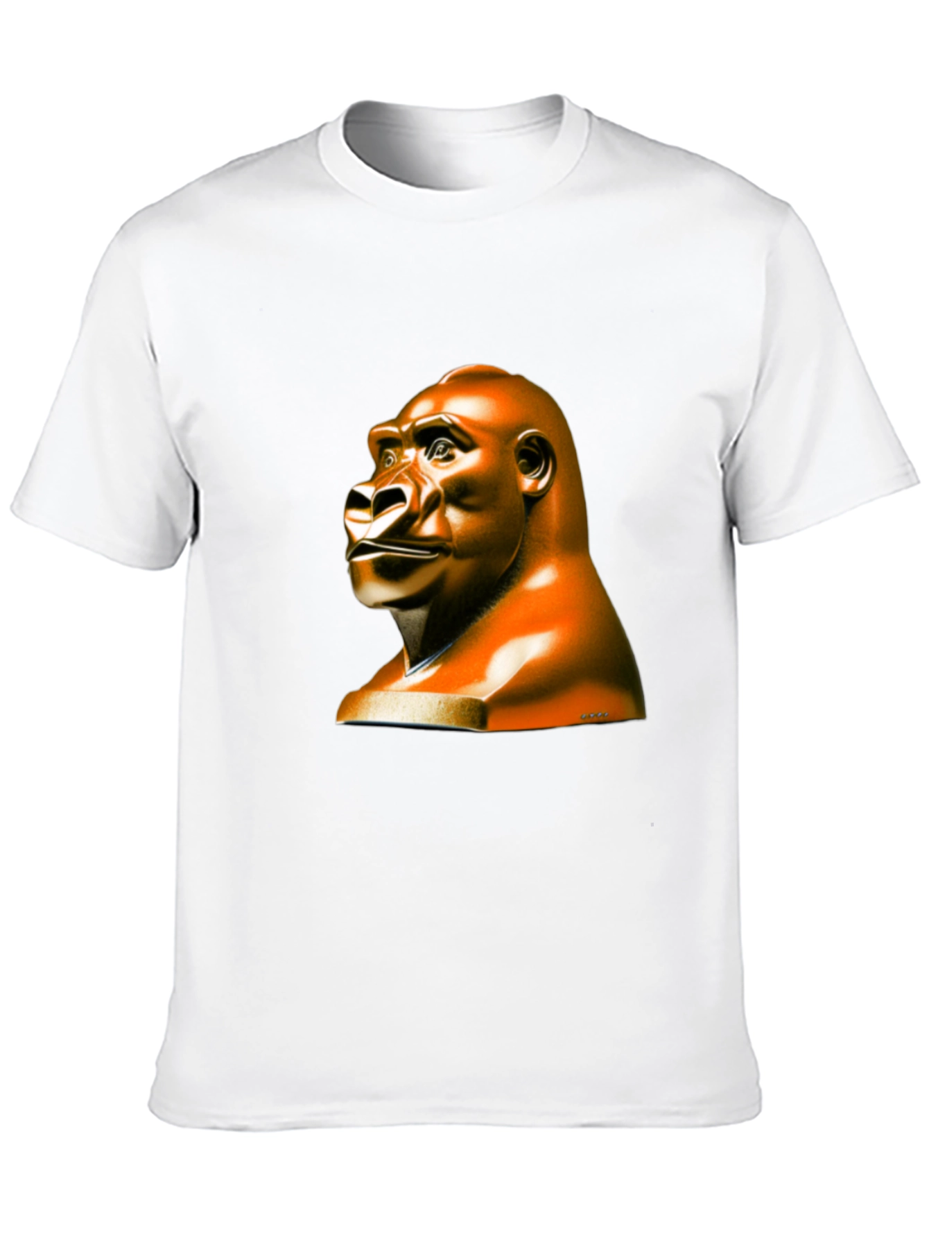 Gorilla Statue Graphic Tee - Unique & Stylish