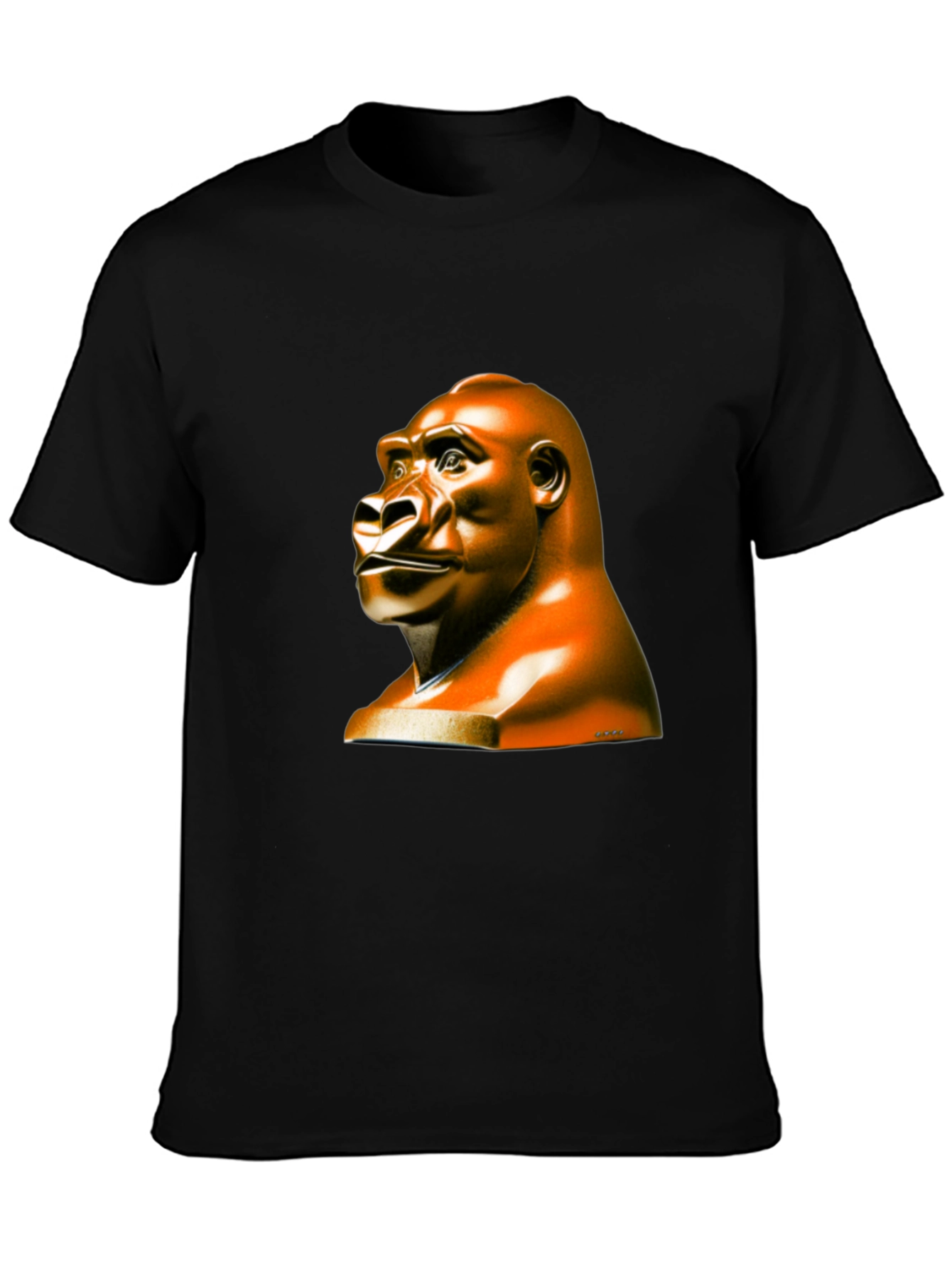 Gorilla Statue Graphic Tee - Unique & Stylish
