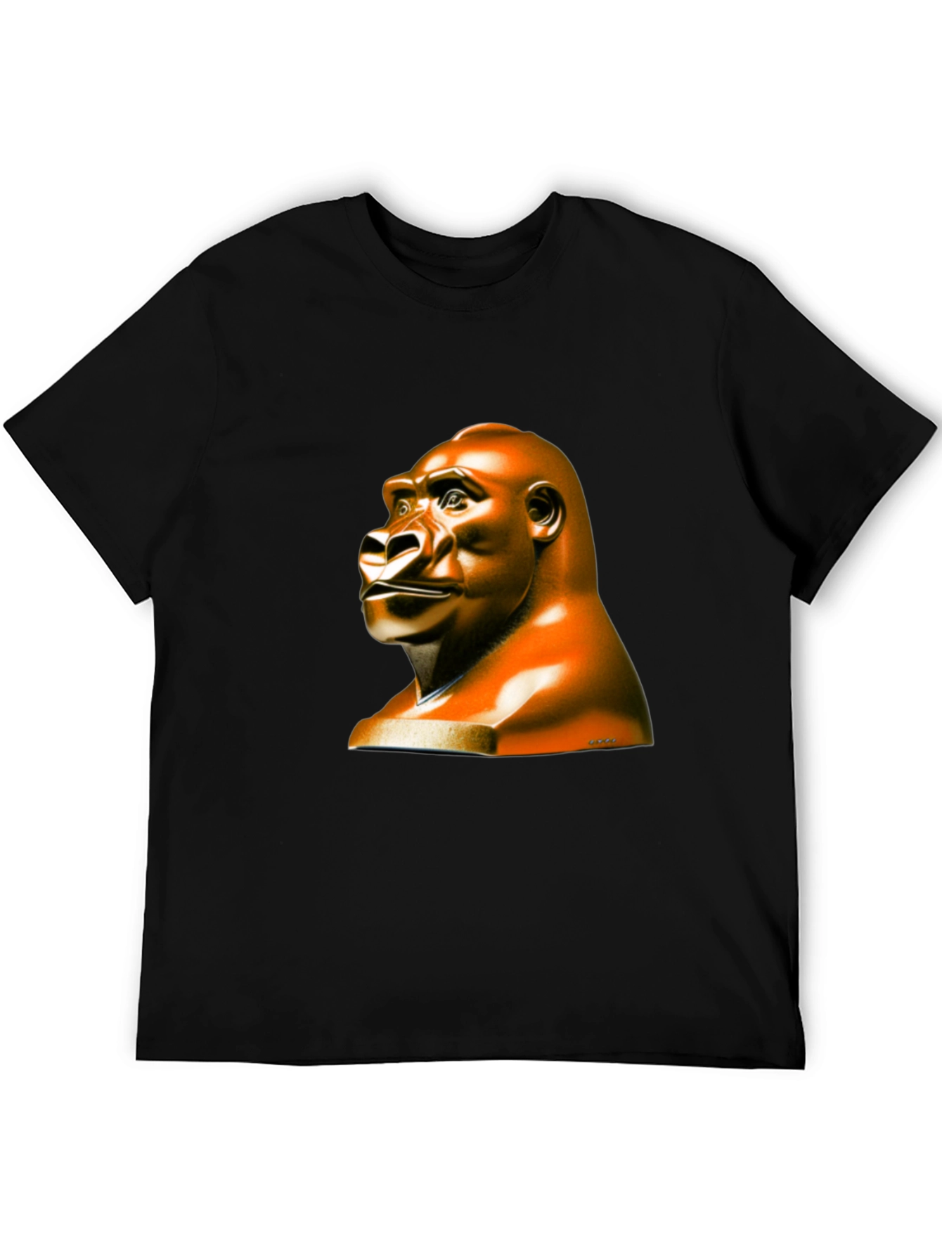 Gorilla Statue Graphic Tee - Unique & Stylish