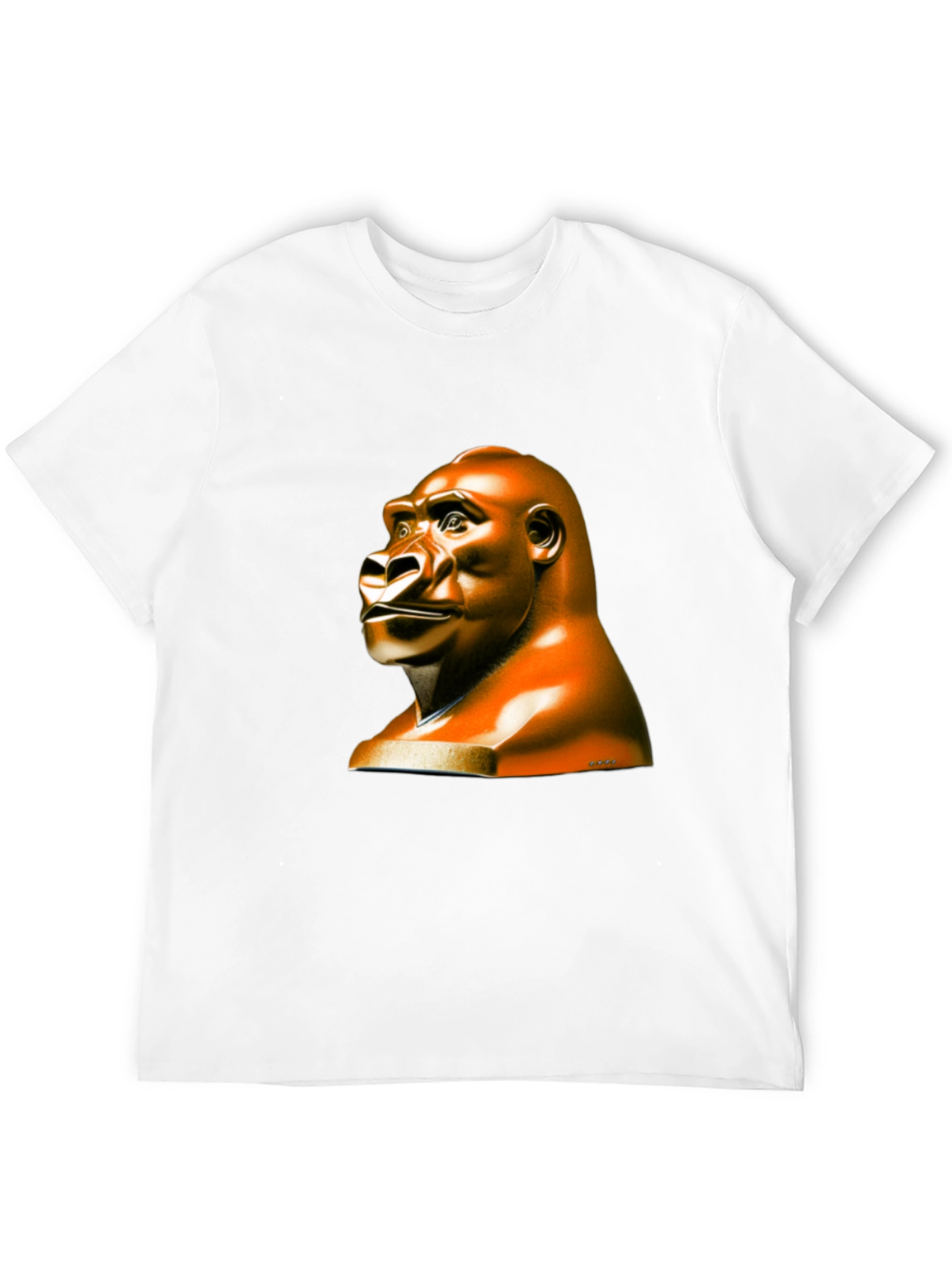 Gorilla Statue Graphic Tee - Unique & Stylish