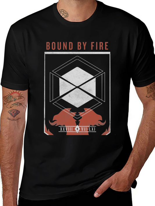 Bound By Fire Graphic T-Shirt - Black