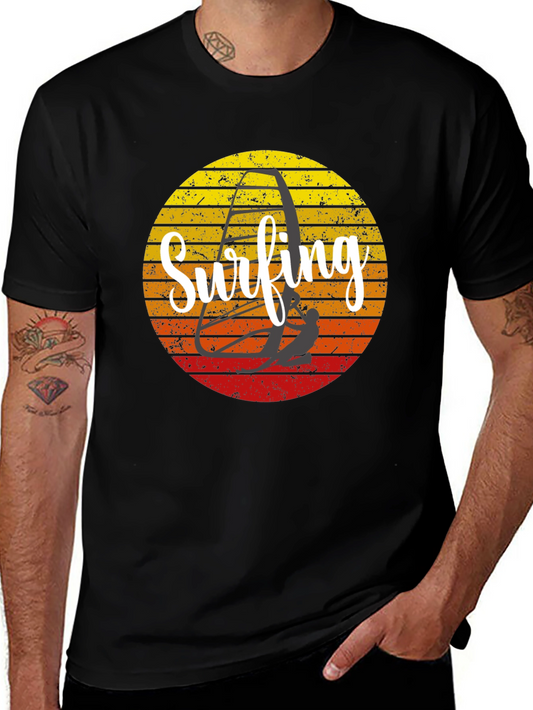 Retro Surfing T-Shirt - Vintage Style Graphic Tee