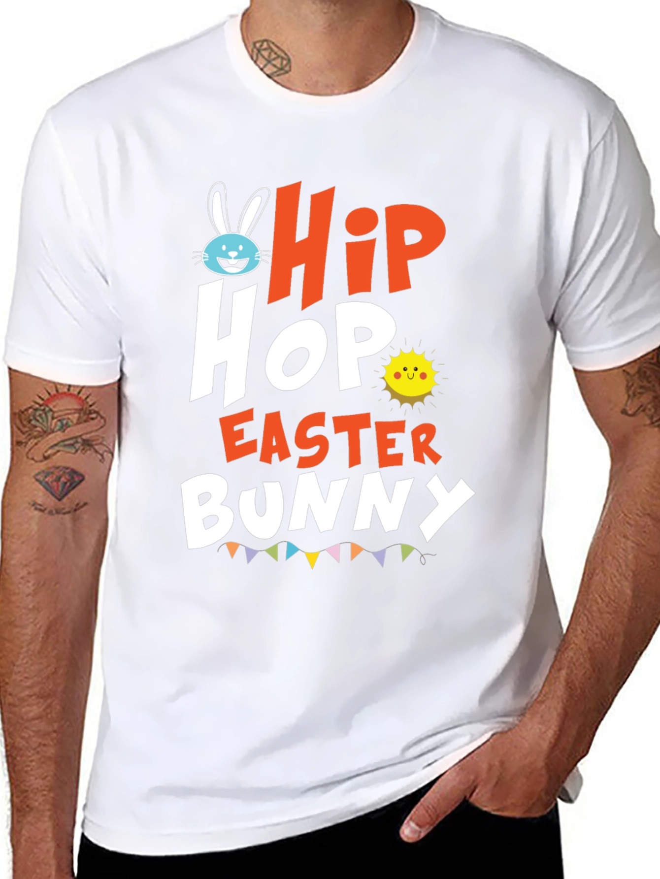 Hip Hop Easter Bunny Graphic Tee