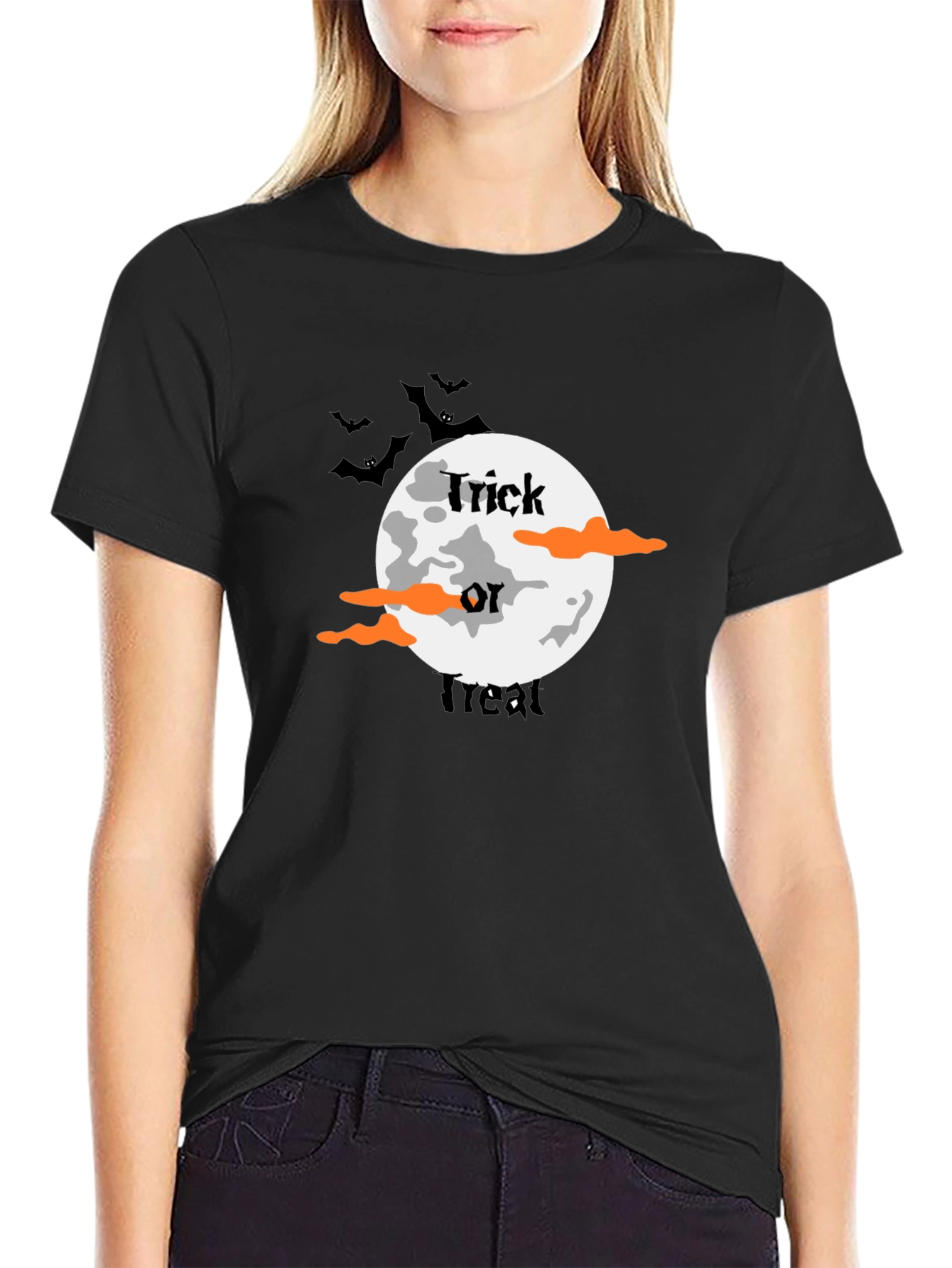 Halloween Trick or Treat Black T-Shirt