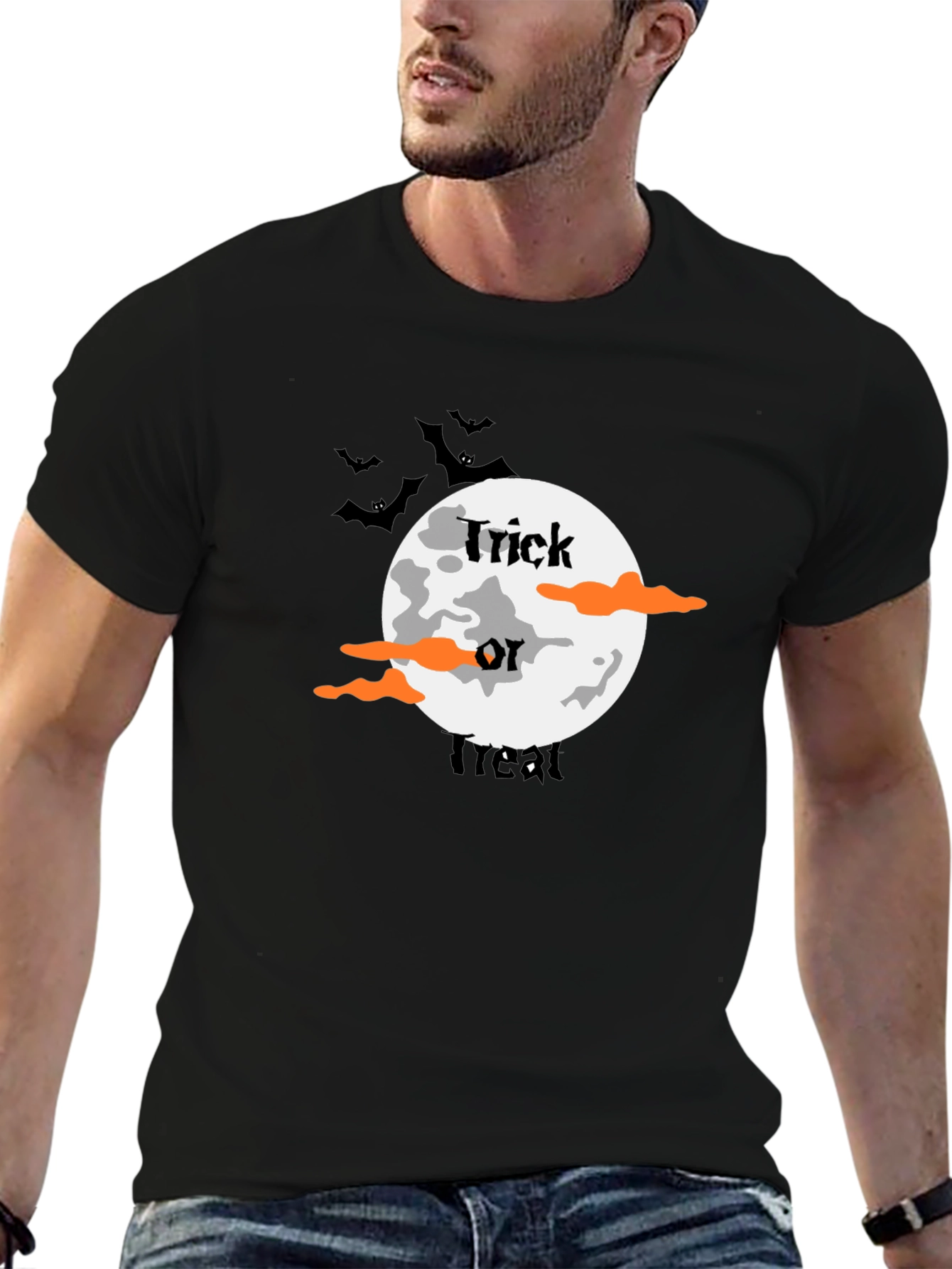 Halloween Trick or Treat Black T-Shirt