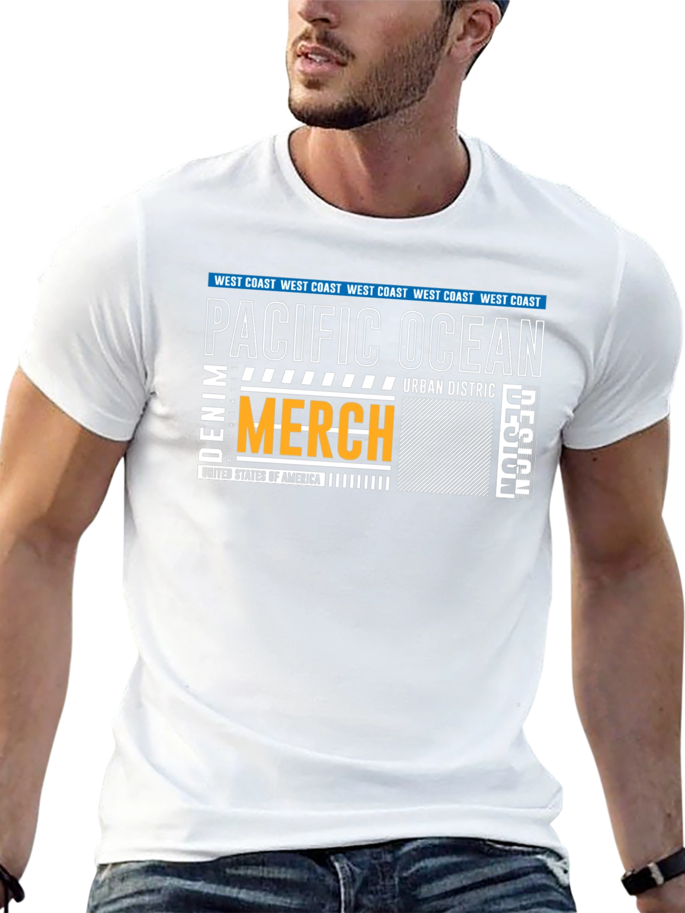 Pacific Ocean Graphic Print T-Shirt