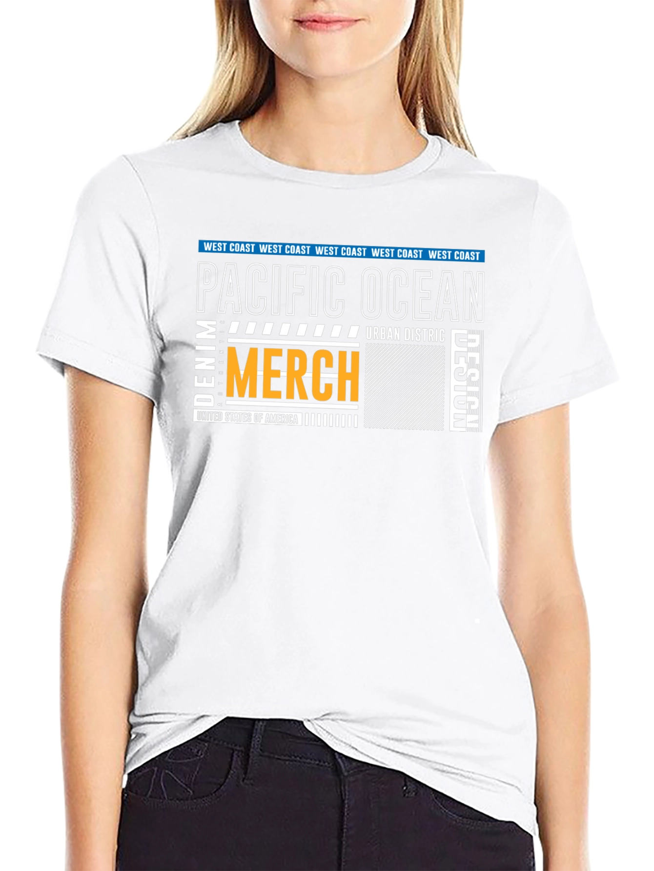 Pacific Ocean Graphic Print T-Shirt