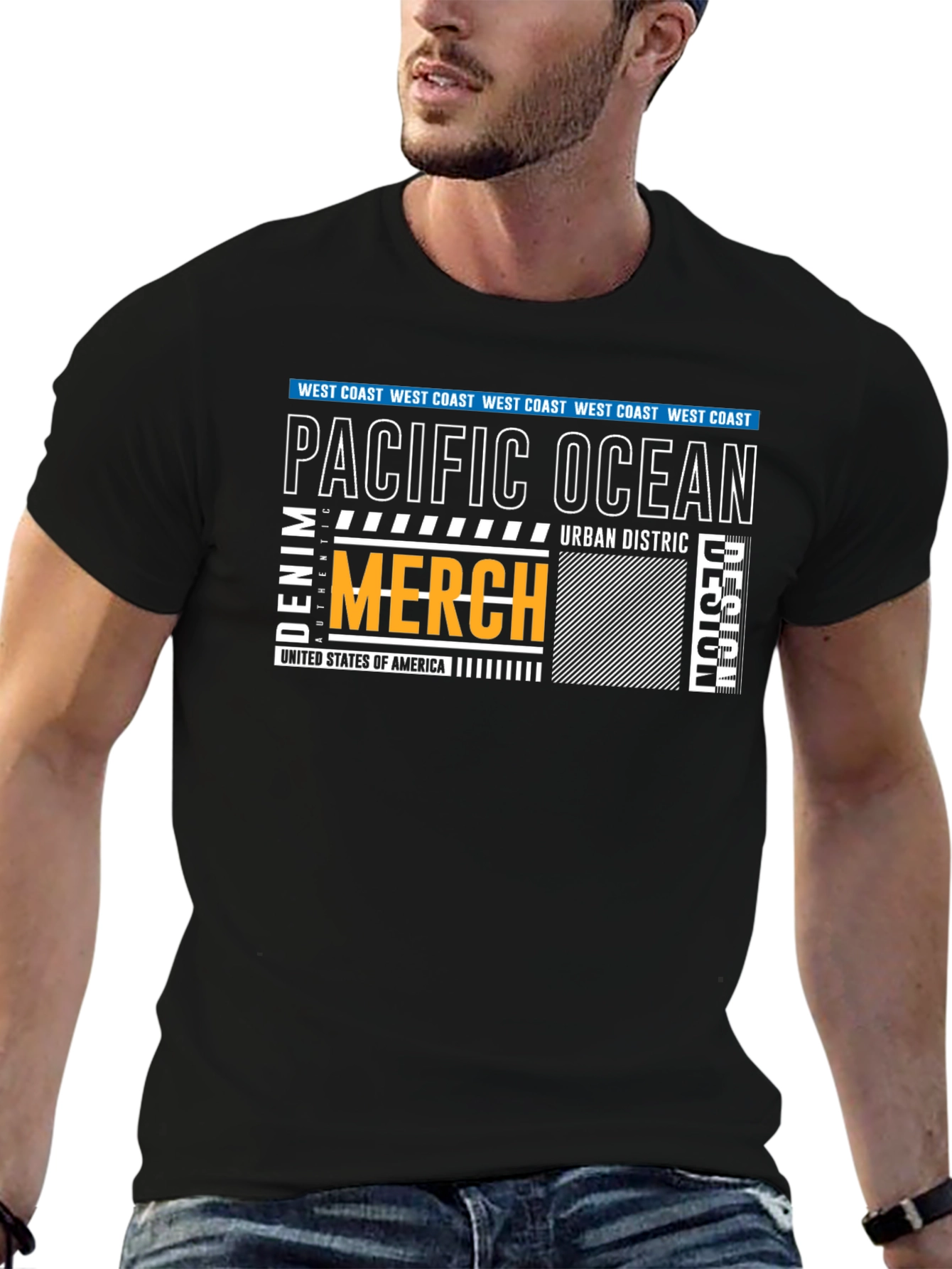 Pacific Ocean Graphic Print T-Shirt