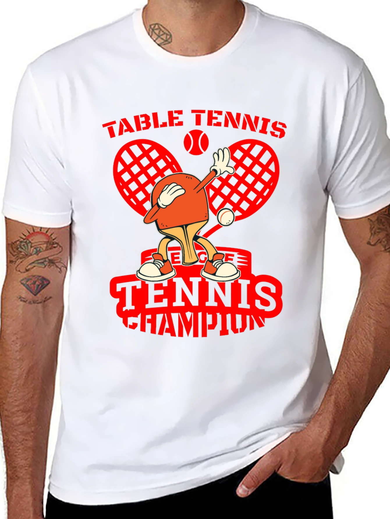 Table Tennis Champion Graphic T-Shirt