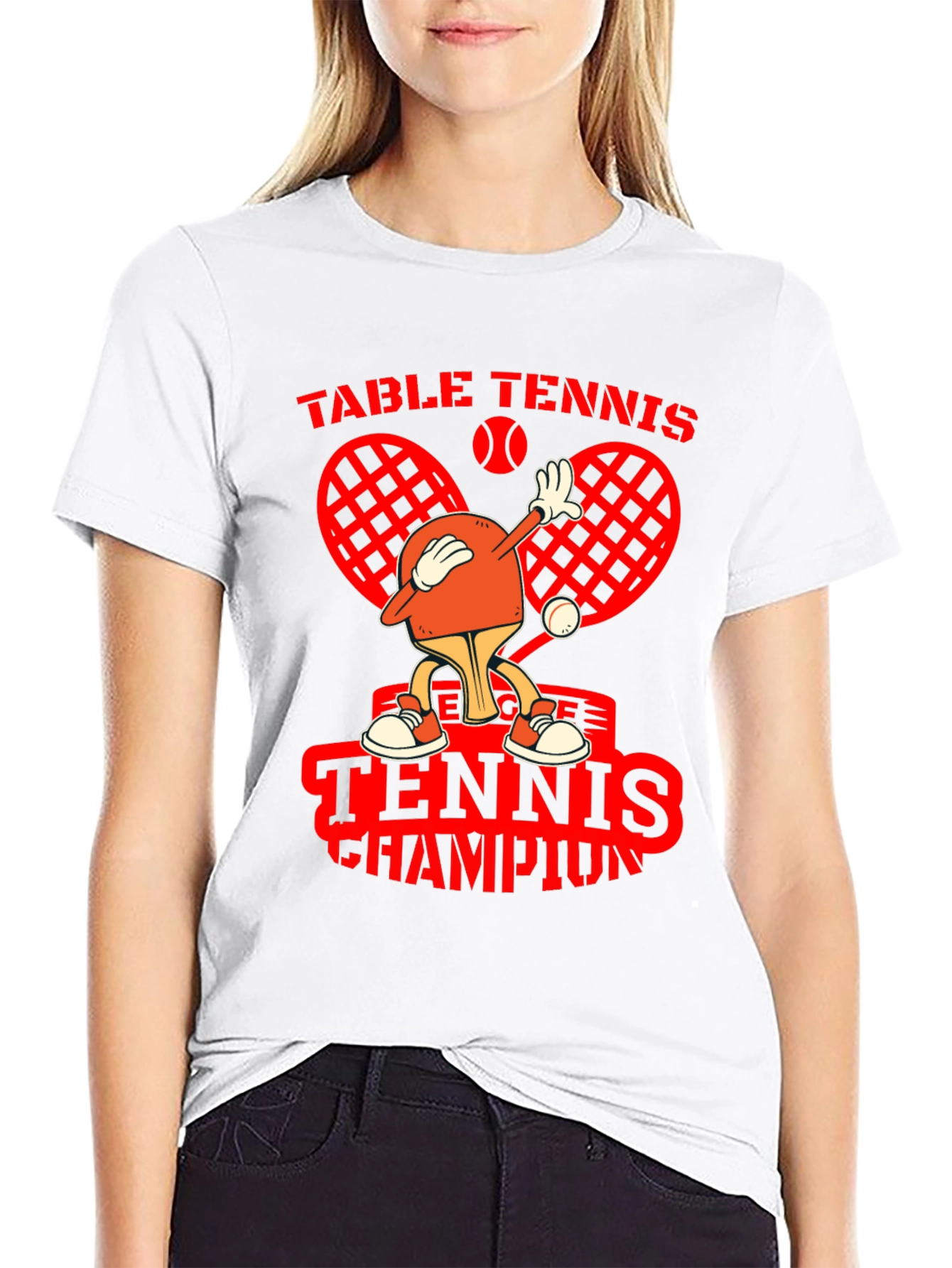 Table Tennis Champion Graphic T-Shirt