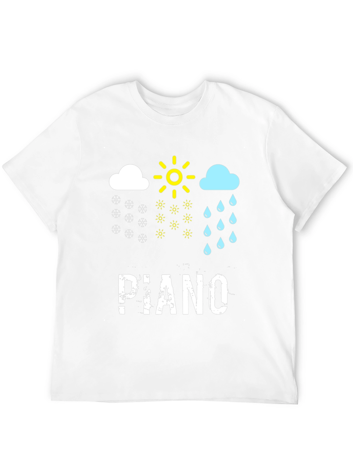 Piano Weather Black T-Shirt