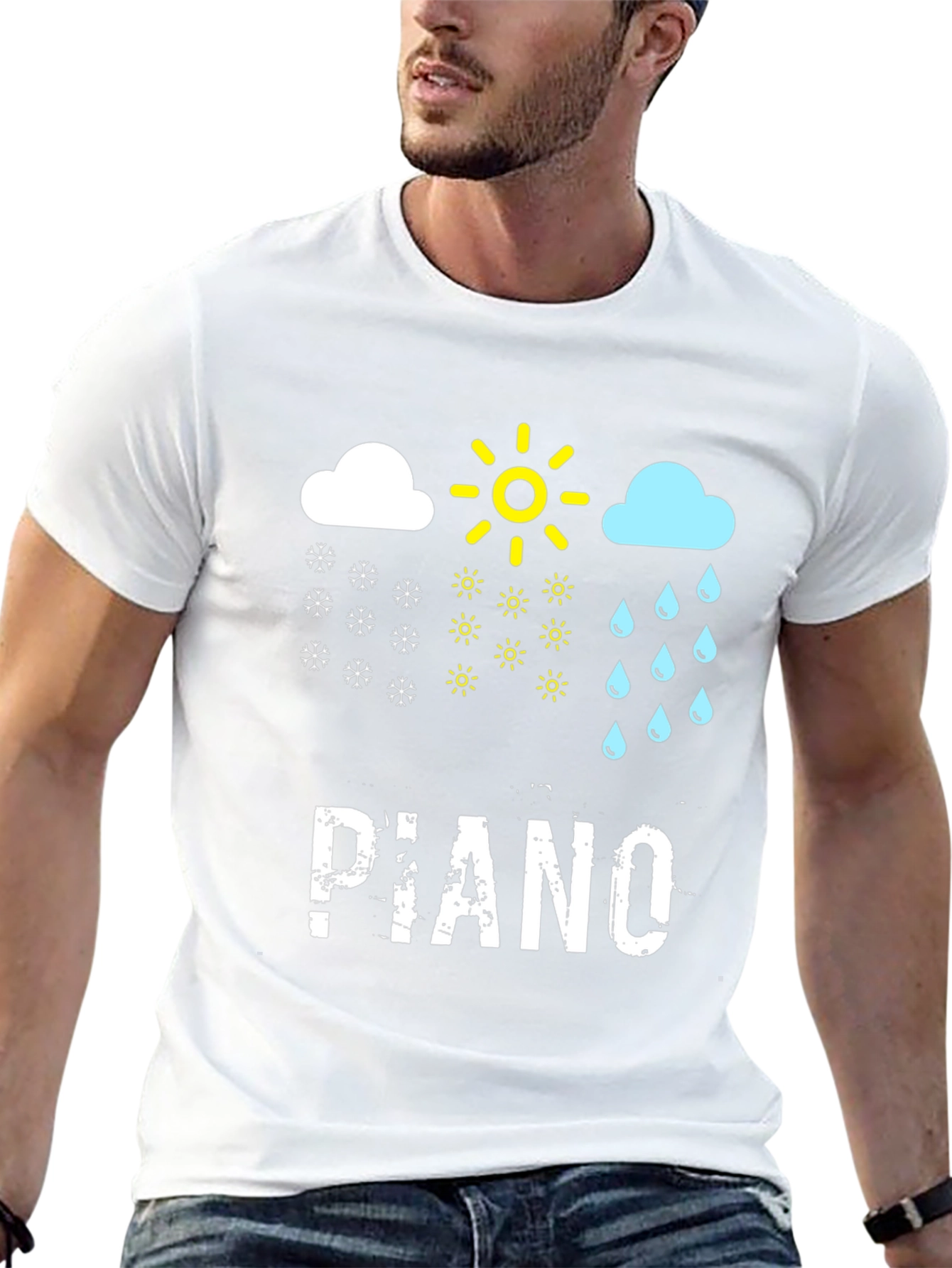 Piano Weather Black T-Shirt