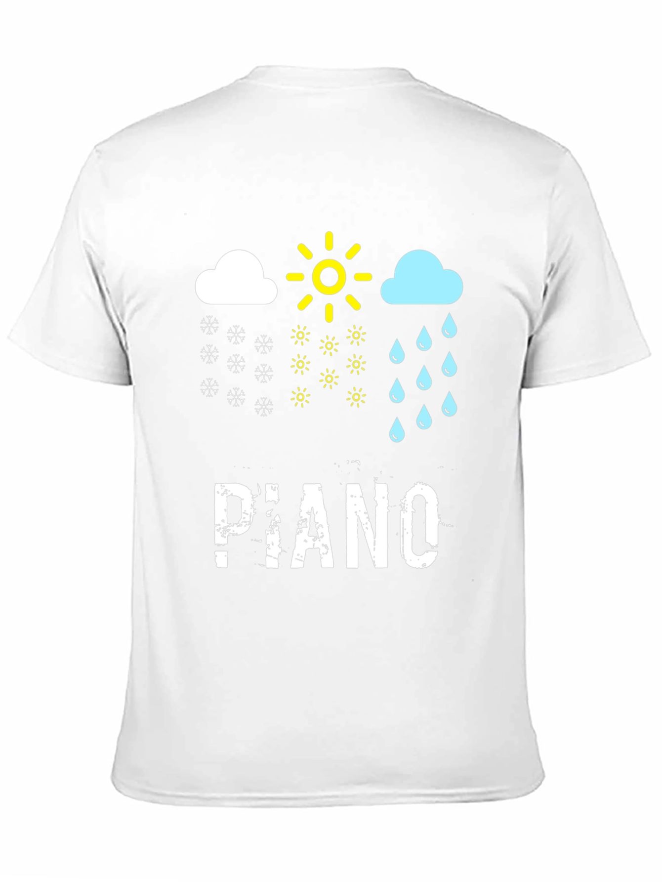 Piano Weather Black T-Shirt