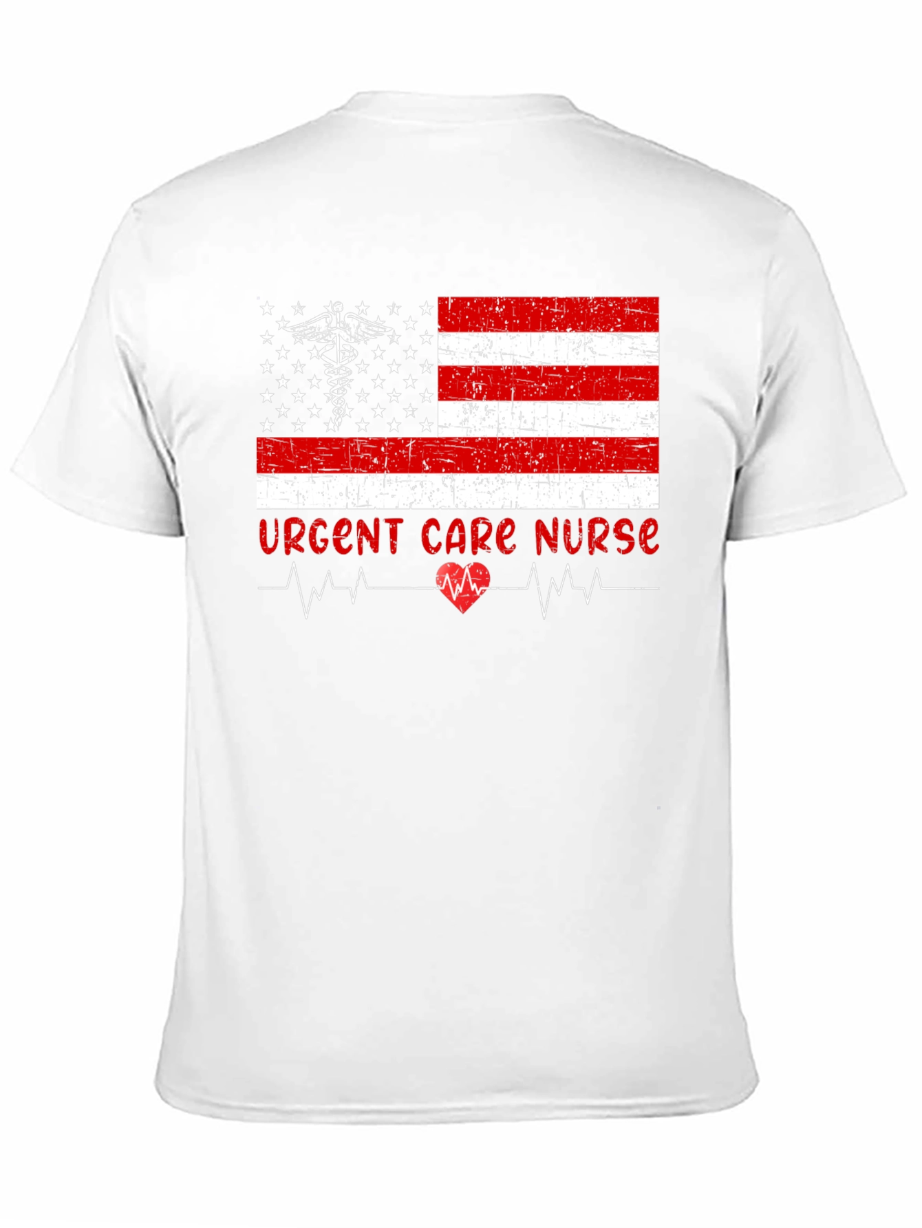 Urgent Care Nurse American Flag T-Shirt
