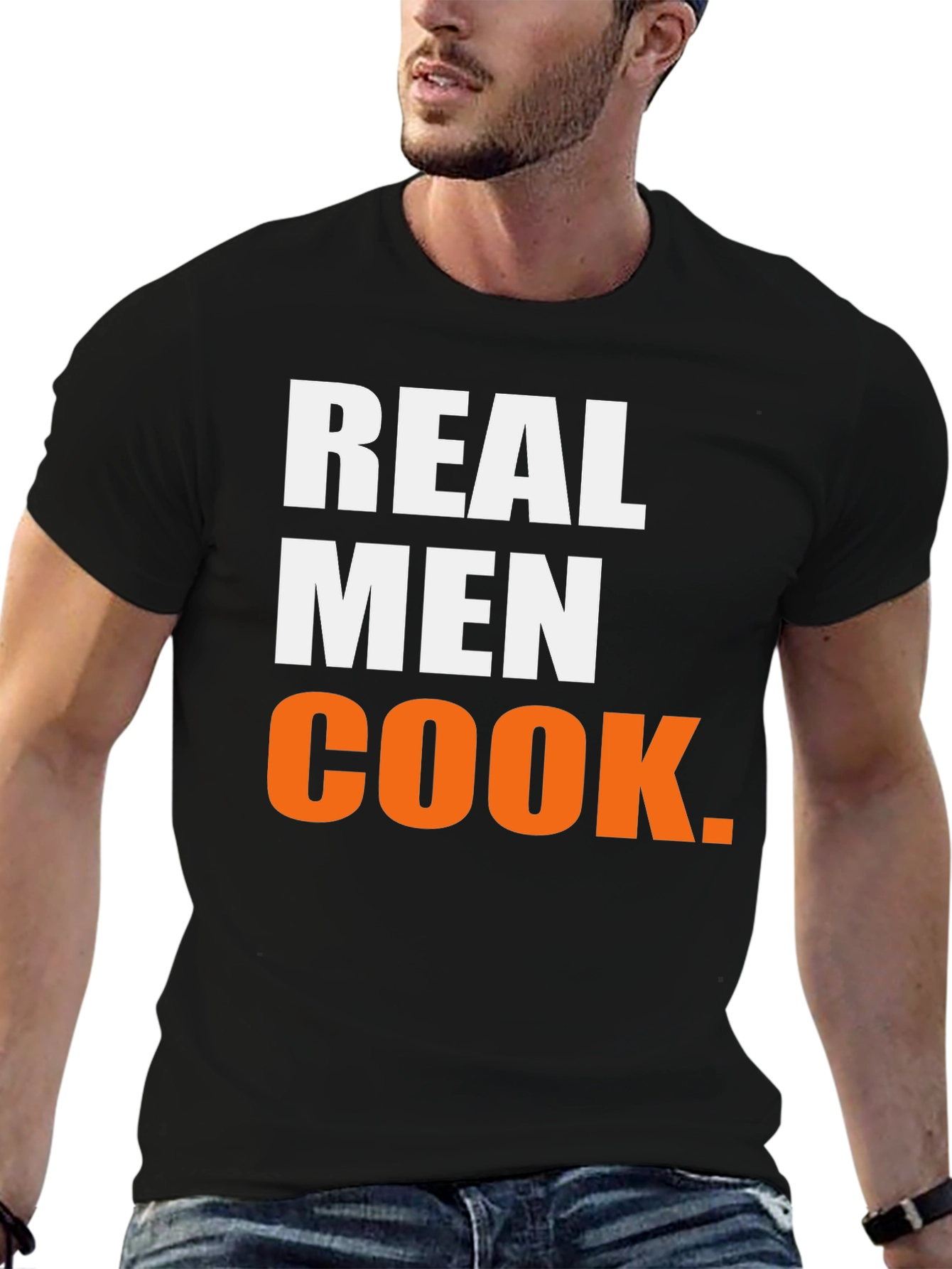 Real Men Cook Graphic T-Shirt