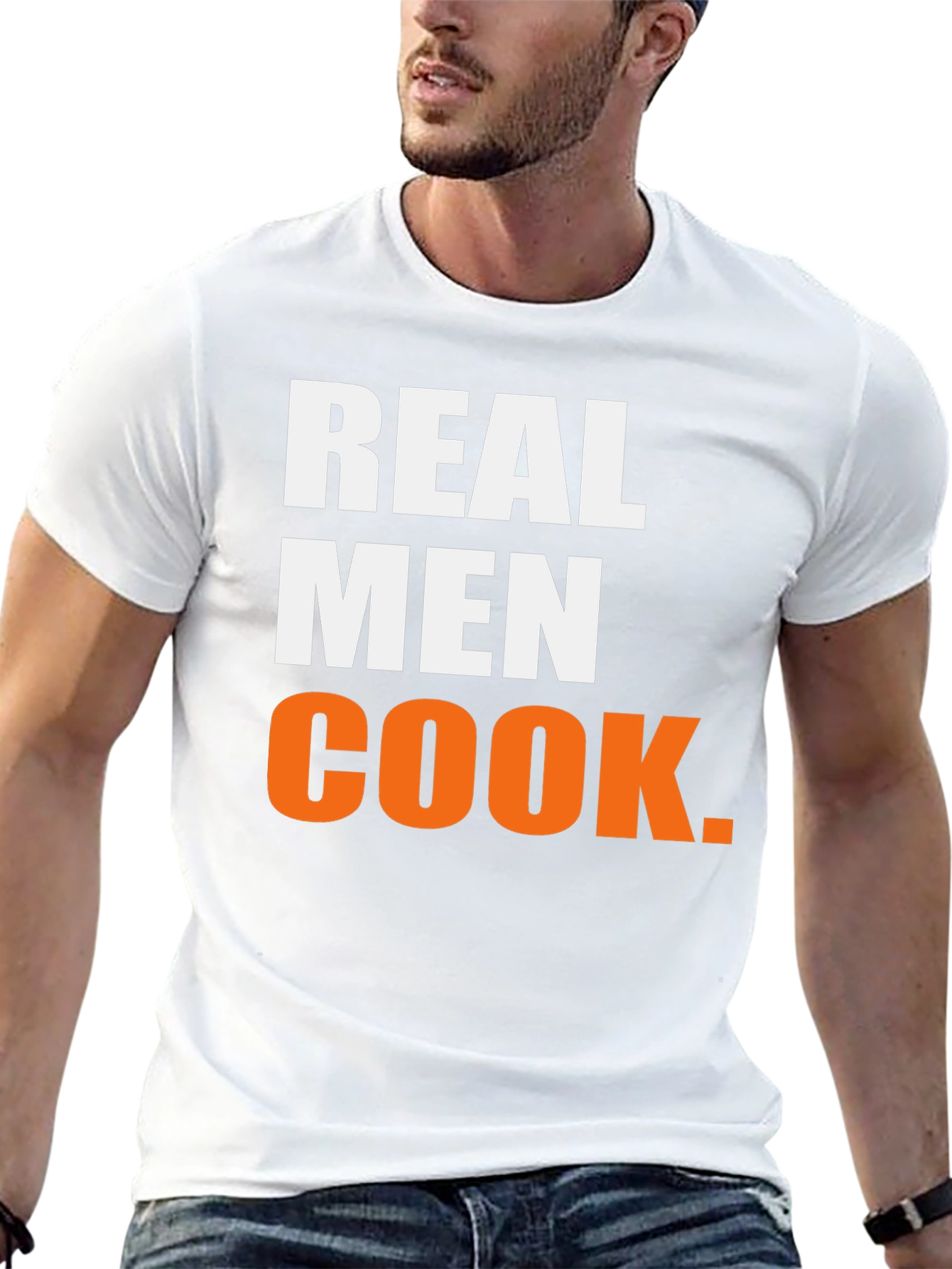 Real Men Cook Graphic T-Shirt