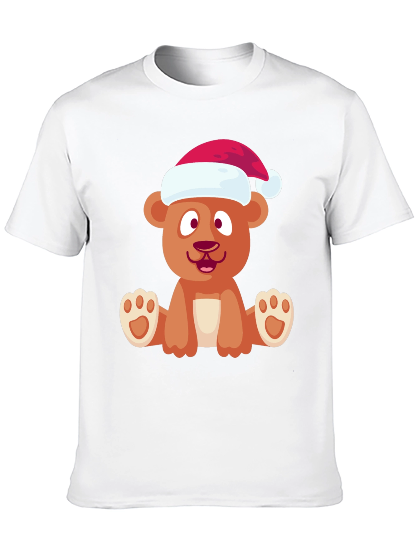 Festive Bear Graphic Tee - Holiday Cheer